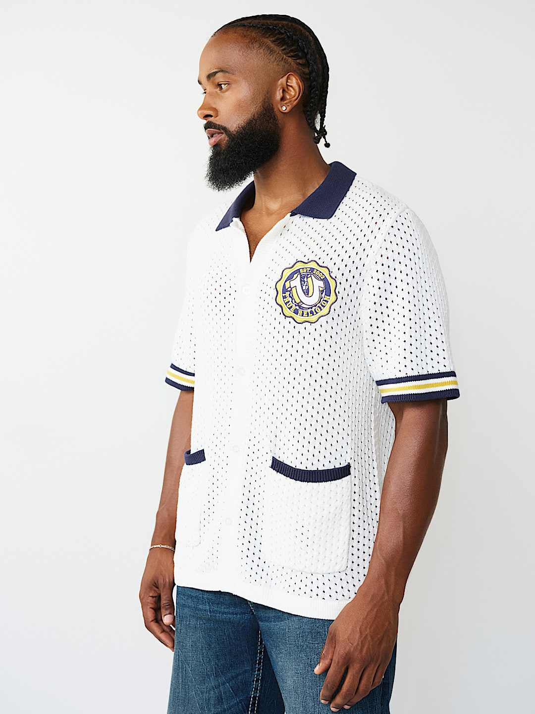 True Religion - Horseshoe Crest Knit Shirt