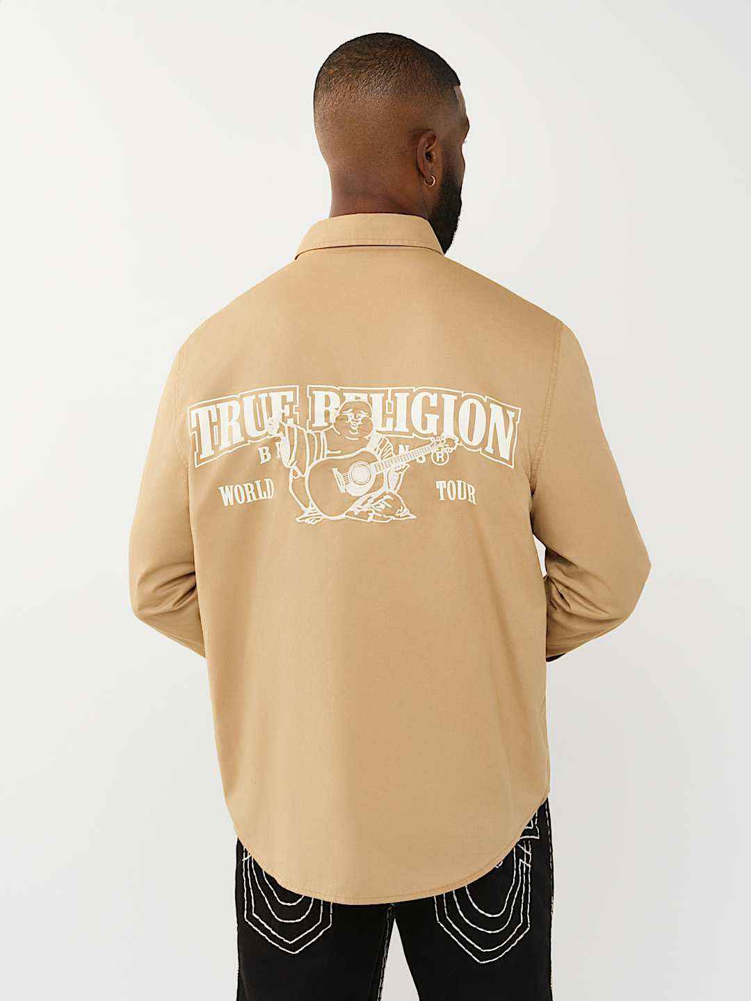 True Religion - Arched Logo Cotton Twill Shirt