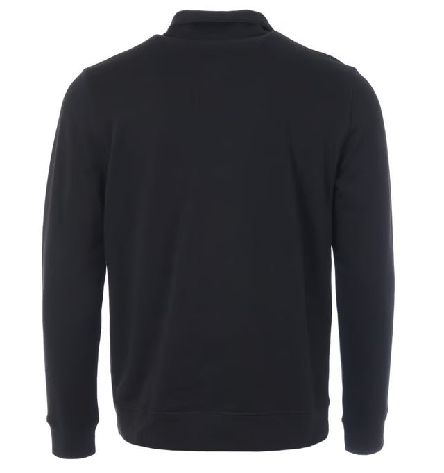 BOSS - Logo Patch Sustainable Half Zip Sweatshirt - Black