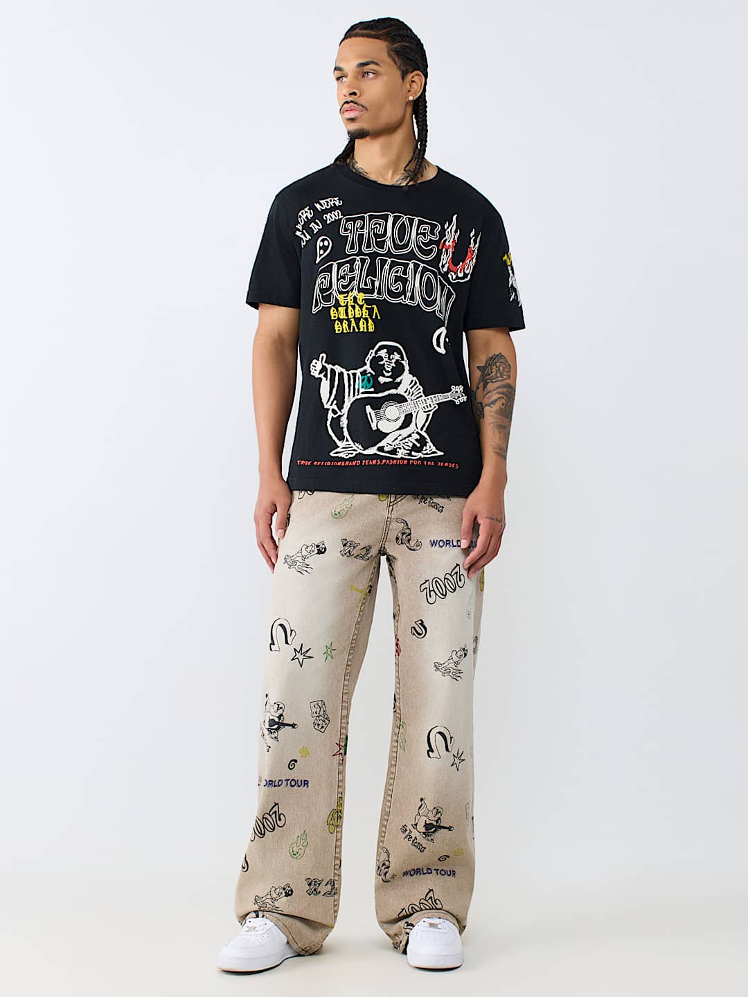True Religion - Vinny Doodle Flap Ultra Baggy Jean 34"