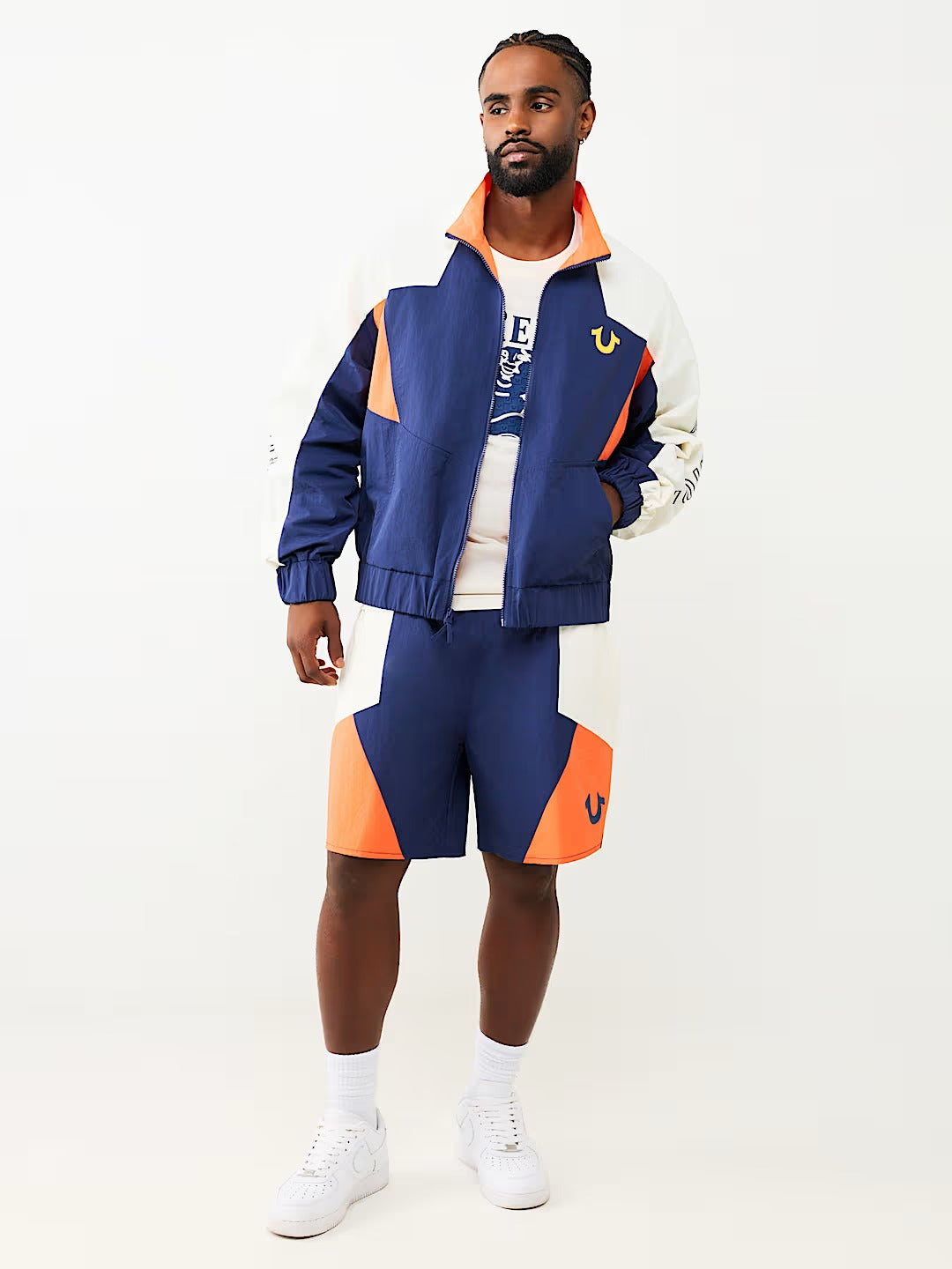 True Religion - Colorblock Nylon Track Jacket
