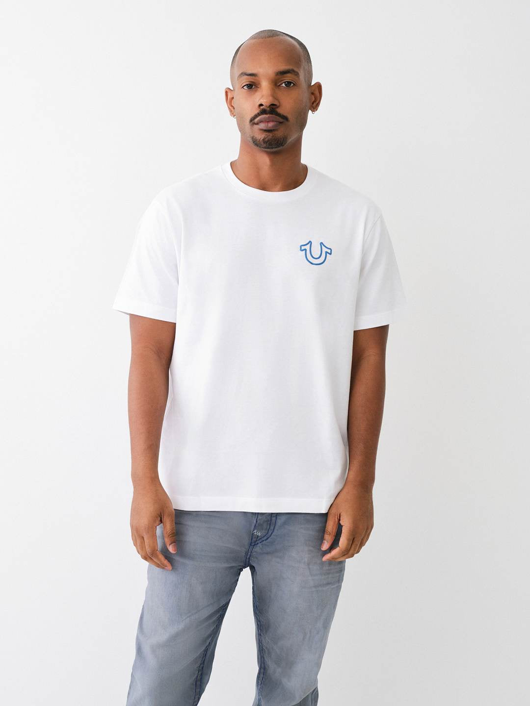 True Religion - Logo Overseam Puff T Tee