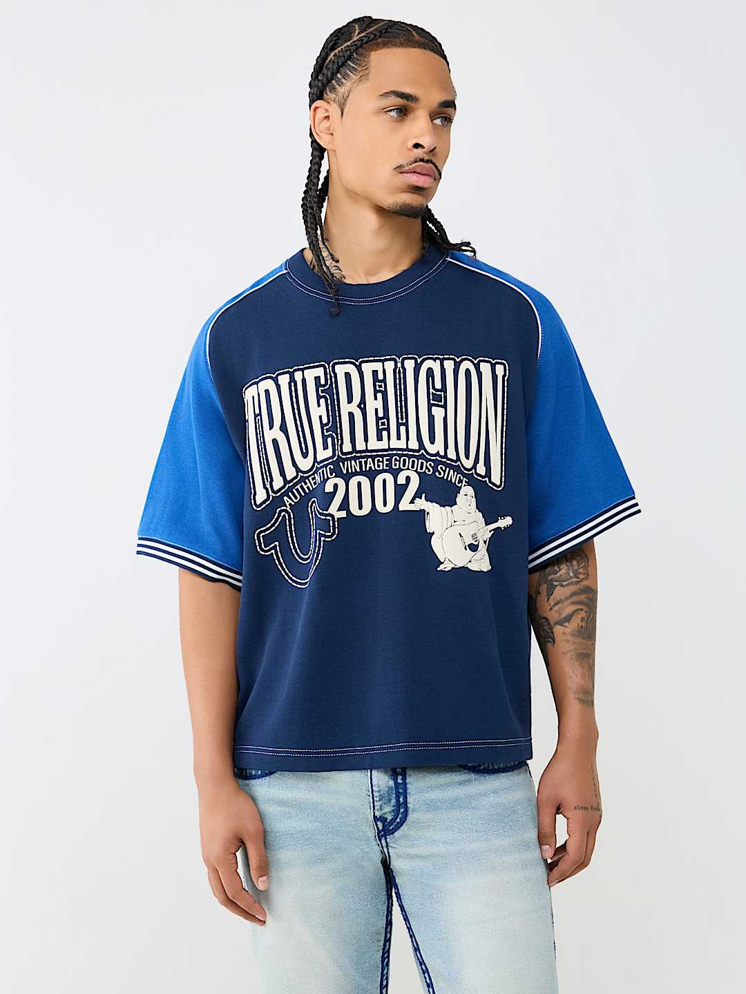 True Religion - Raglan Heavyweight Boxy Knit Top