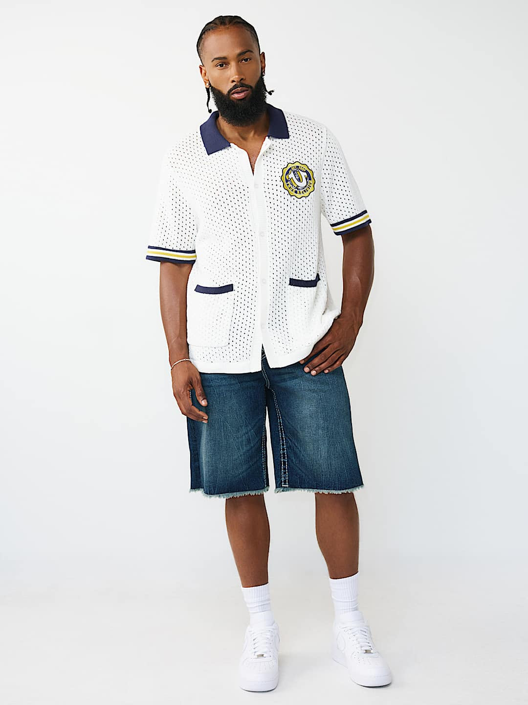 True Religion - Horseshoe Crest Knit Shirt