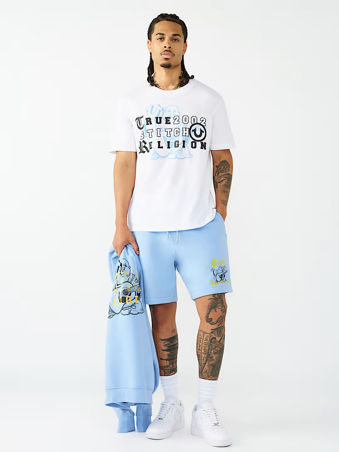 True Religion - Logo Fleece Short