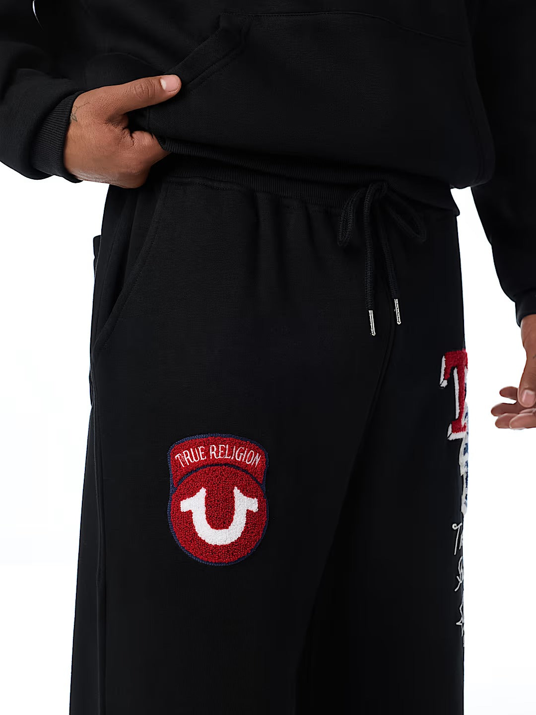 True Religion - Logo Patch Baggy Sweatpant