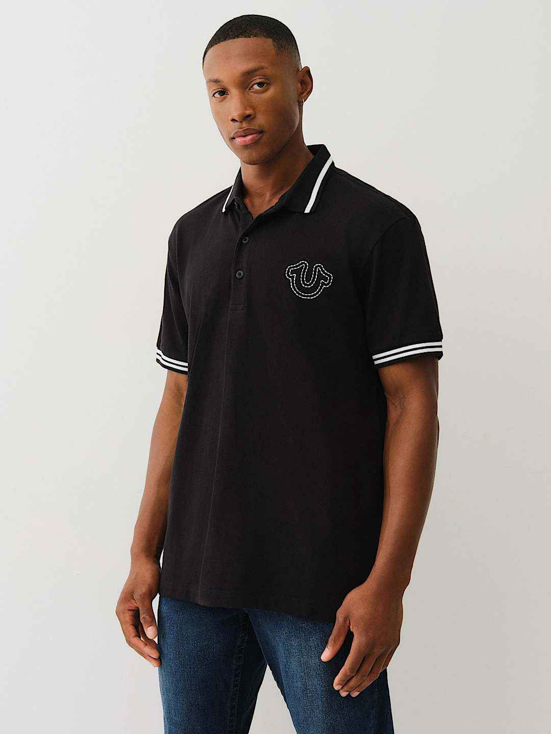 True Religion - Big T Horseshoe Polo Shirt