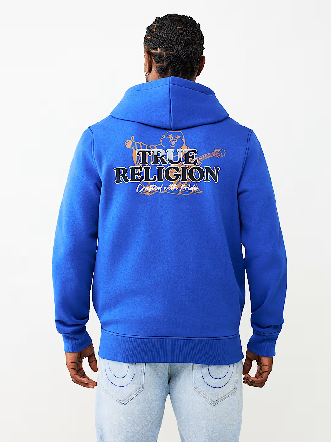 True Religion - Contrast Logo Zip Hoodie