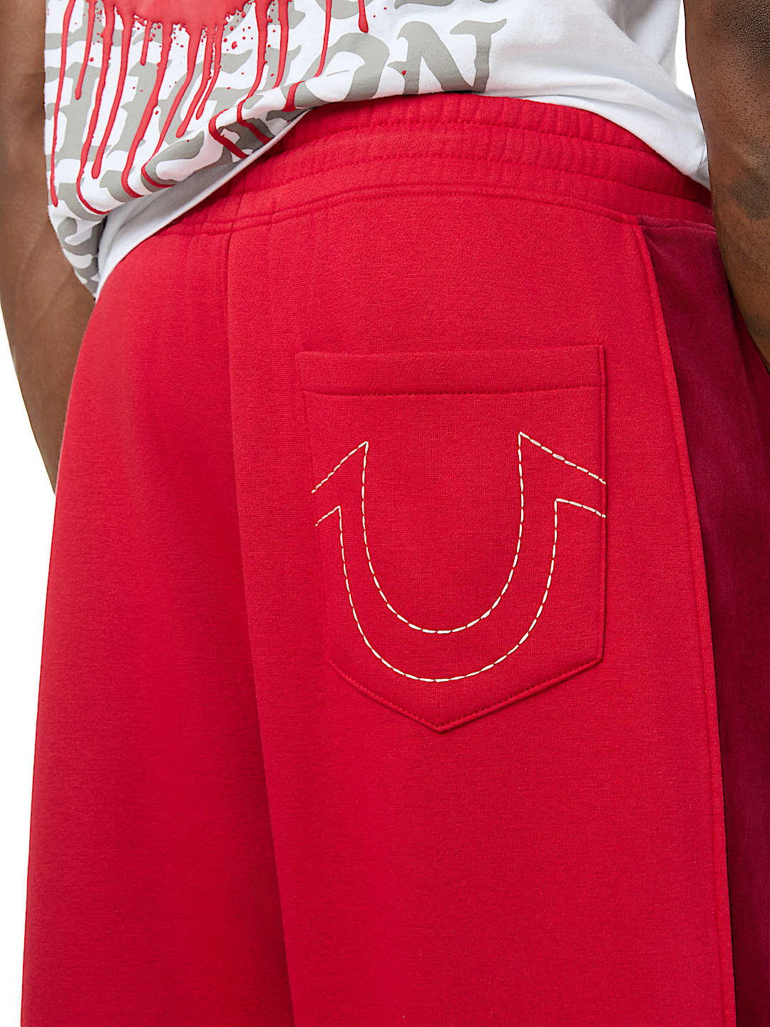 True Religion - Velour Logo Baggy Sweatpant