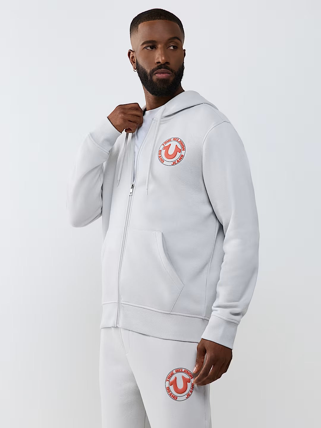 True Religion - True Puff-Print Zip Hoodie
