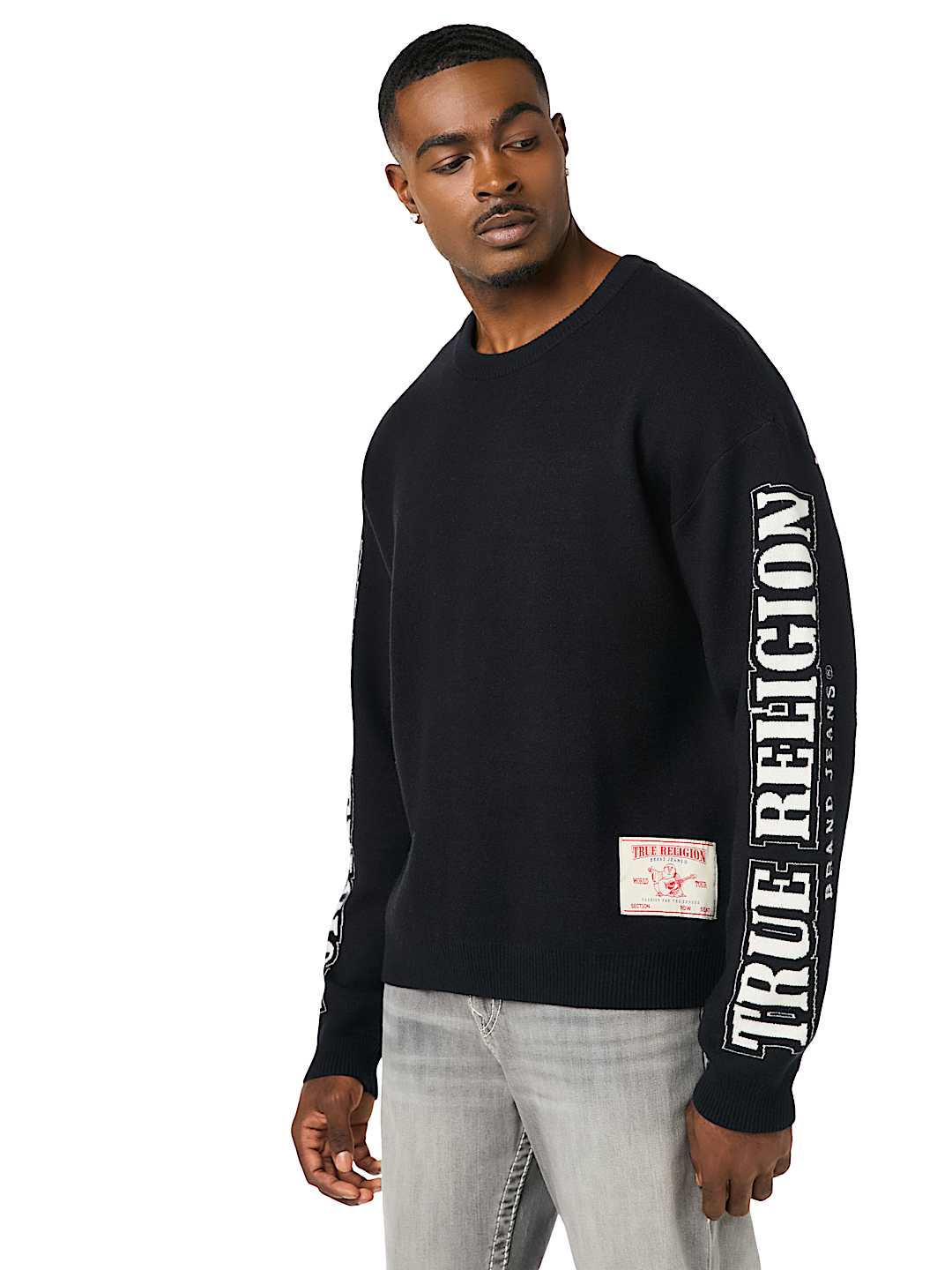 True Religion - Arched Logo Buddha Sweater