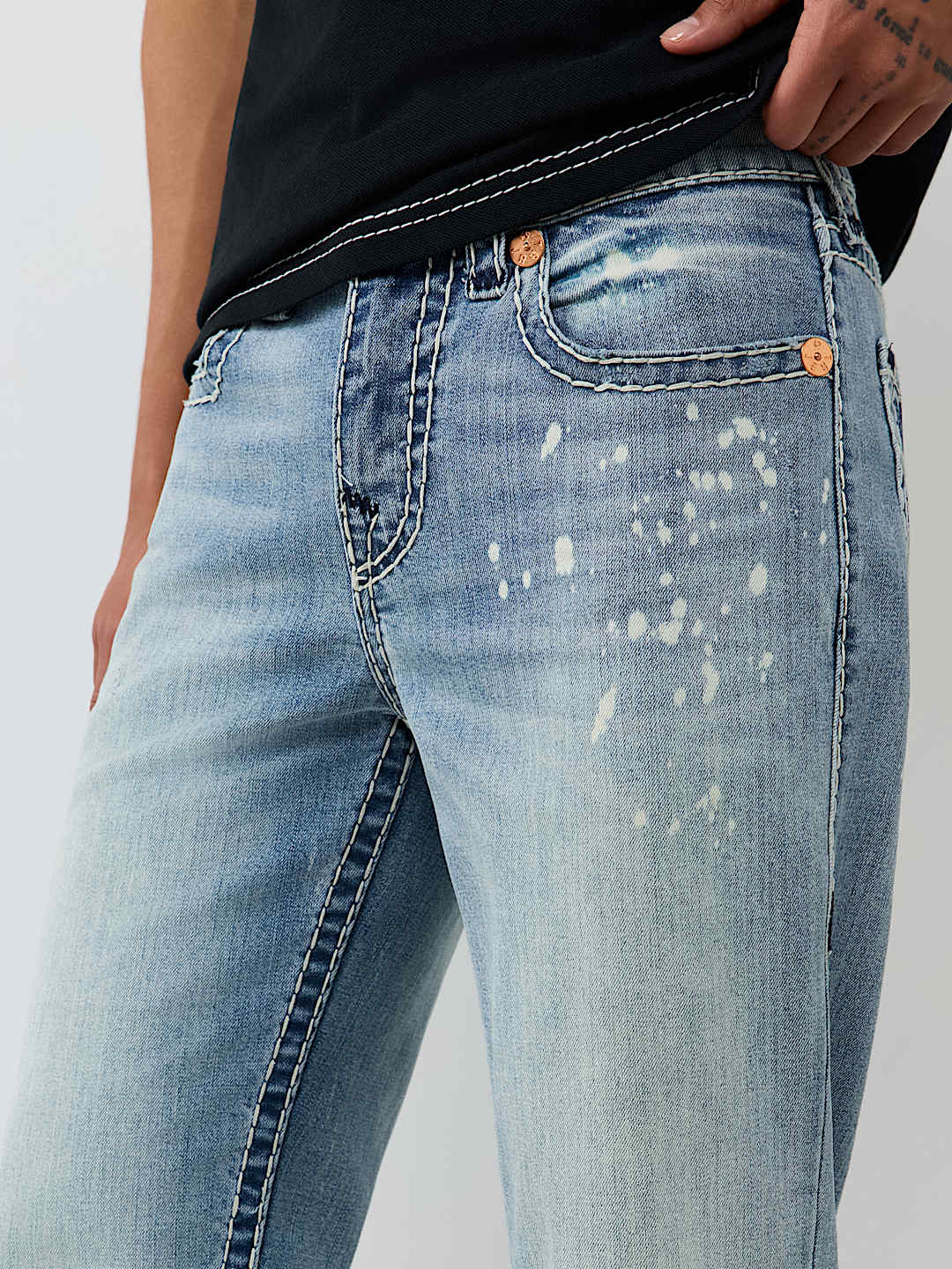 True Religion - Billy Embroidered Super T Bootcut Jean 34"