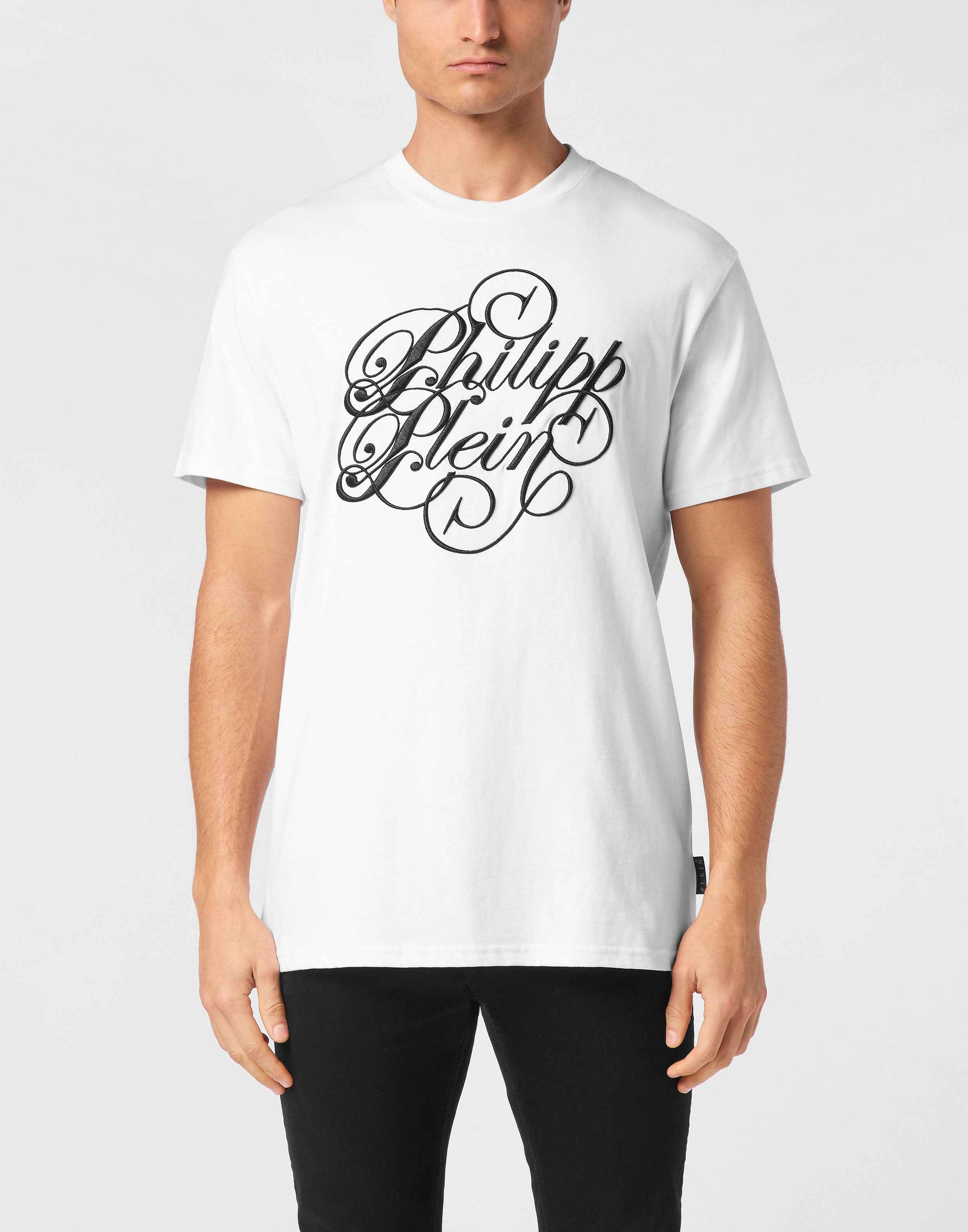 PHILIPP PLEIN - T-shirt Round Neck SS Plein Coursive