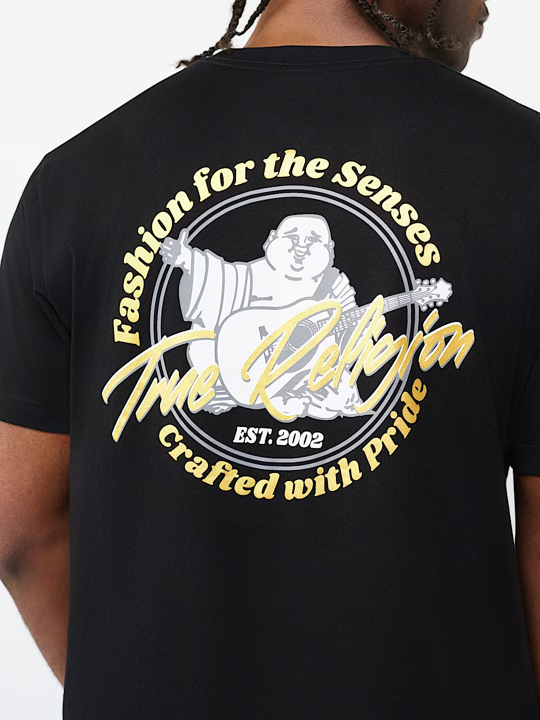 True Religion - Marker Script Buddha Tee