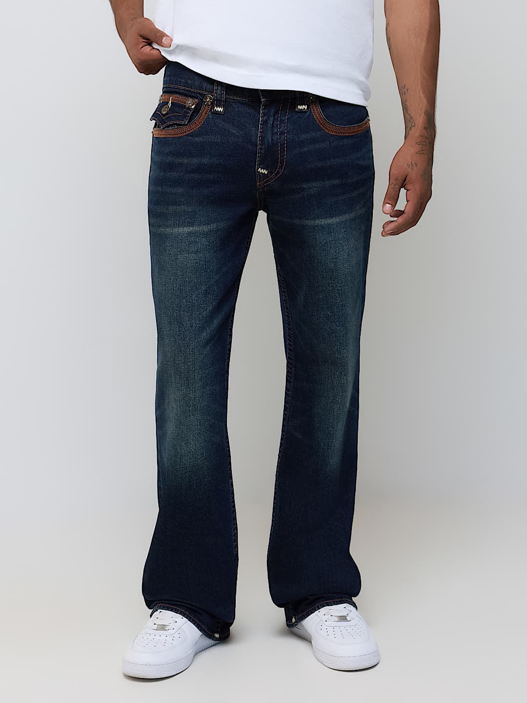 True Religion - Billy Super Flatlock Flap Bootcut Jean 34"