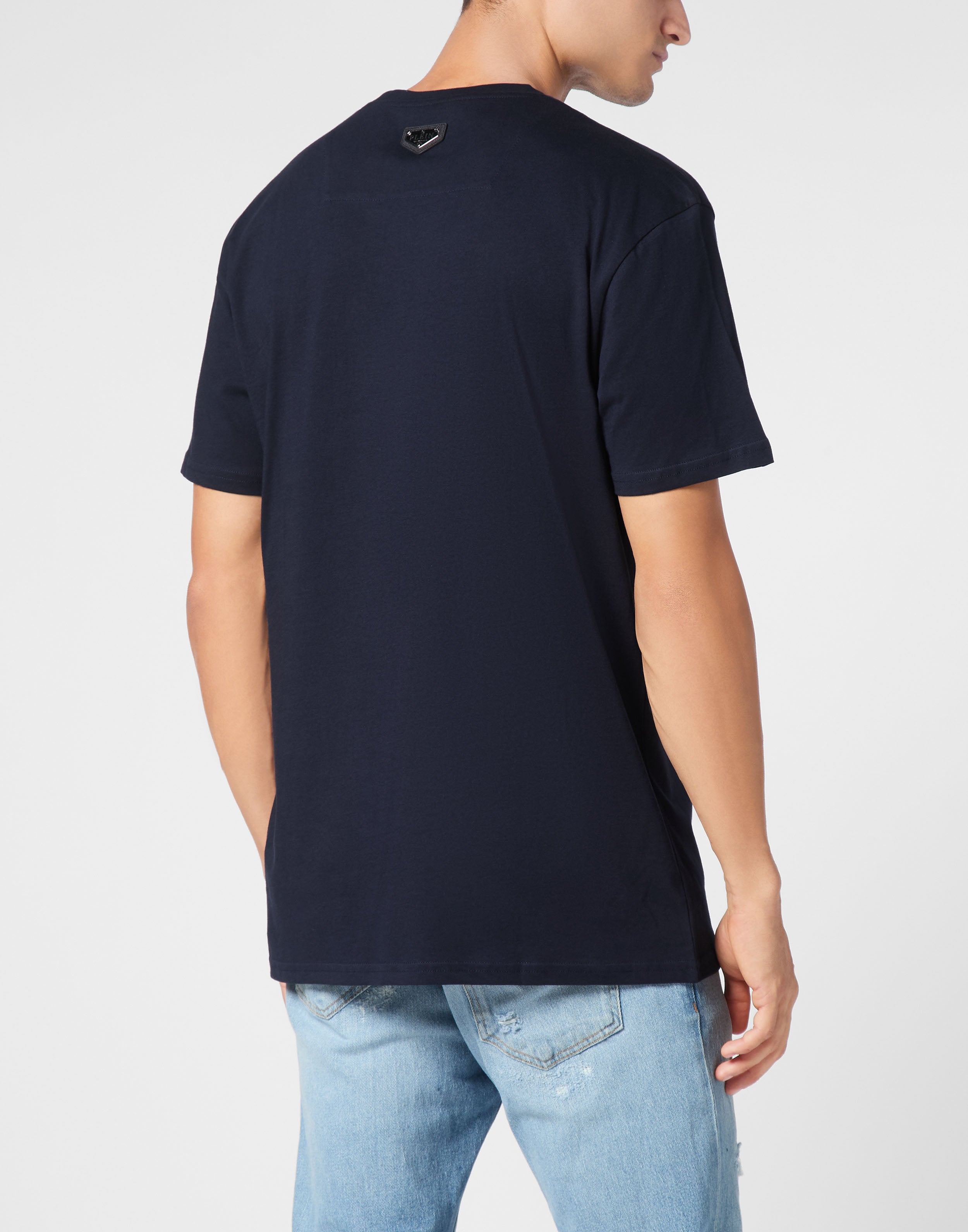 PHILIPP PLEIN - T-shirt Round Neck SS Stones Skull