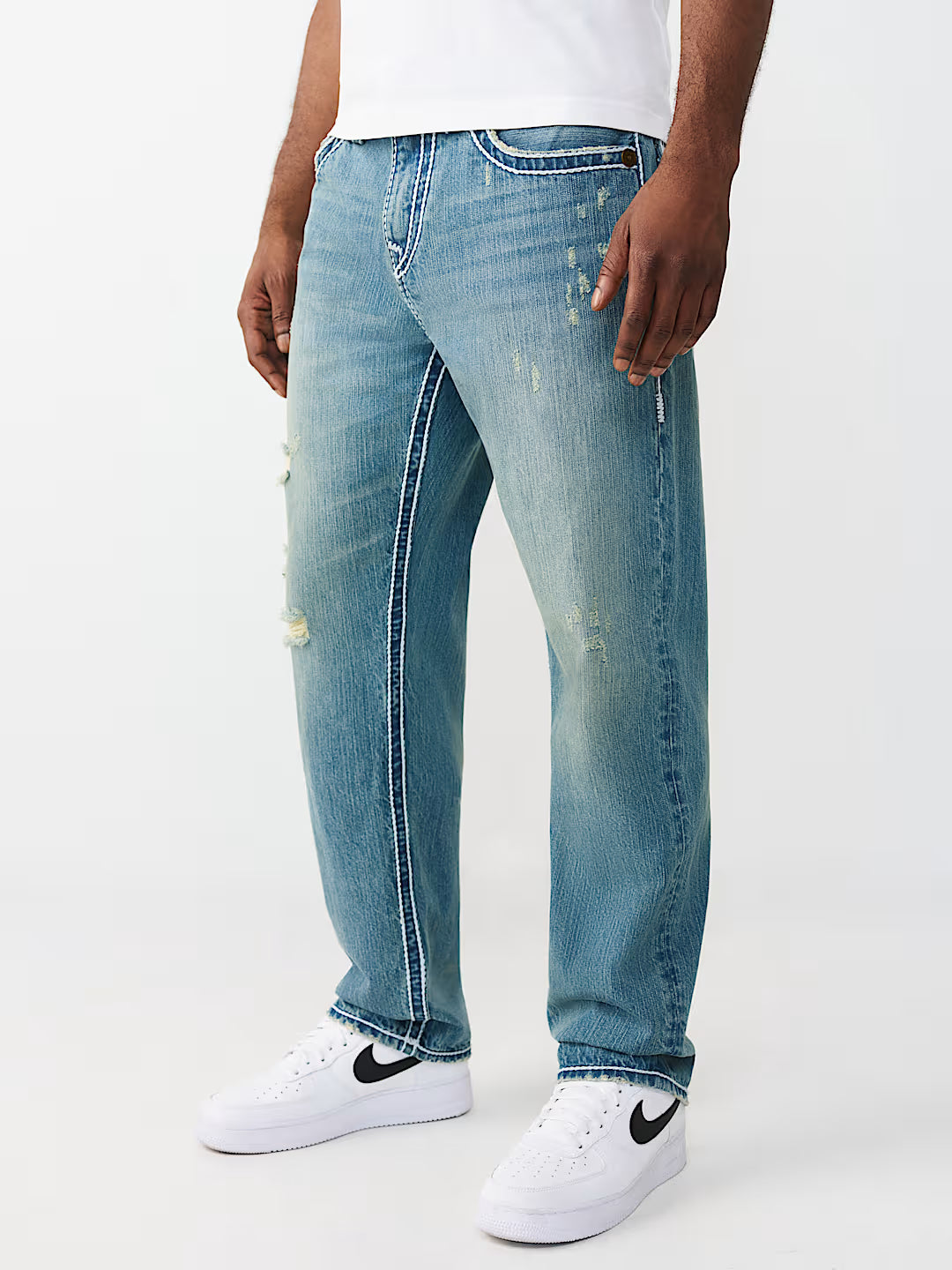 True Religion - Bobby Rope Stitch Flap Baggy Jean 32