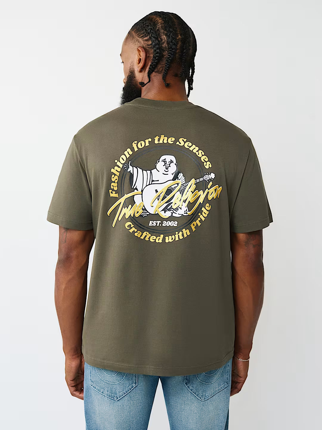 True Religion - Marker Script Buddha Tee