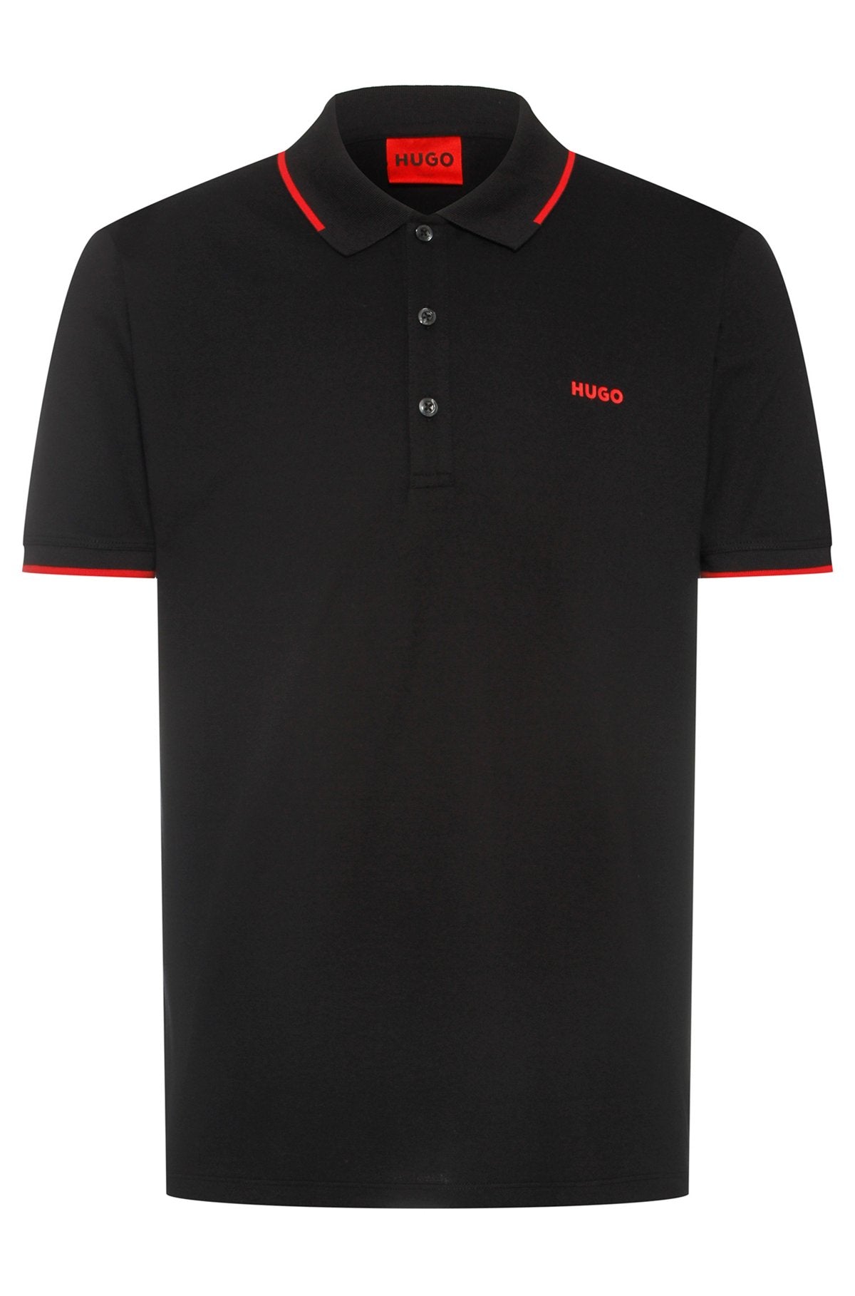 Stretch-cotton slim-fit polo shirt with printed logo