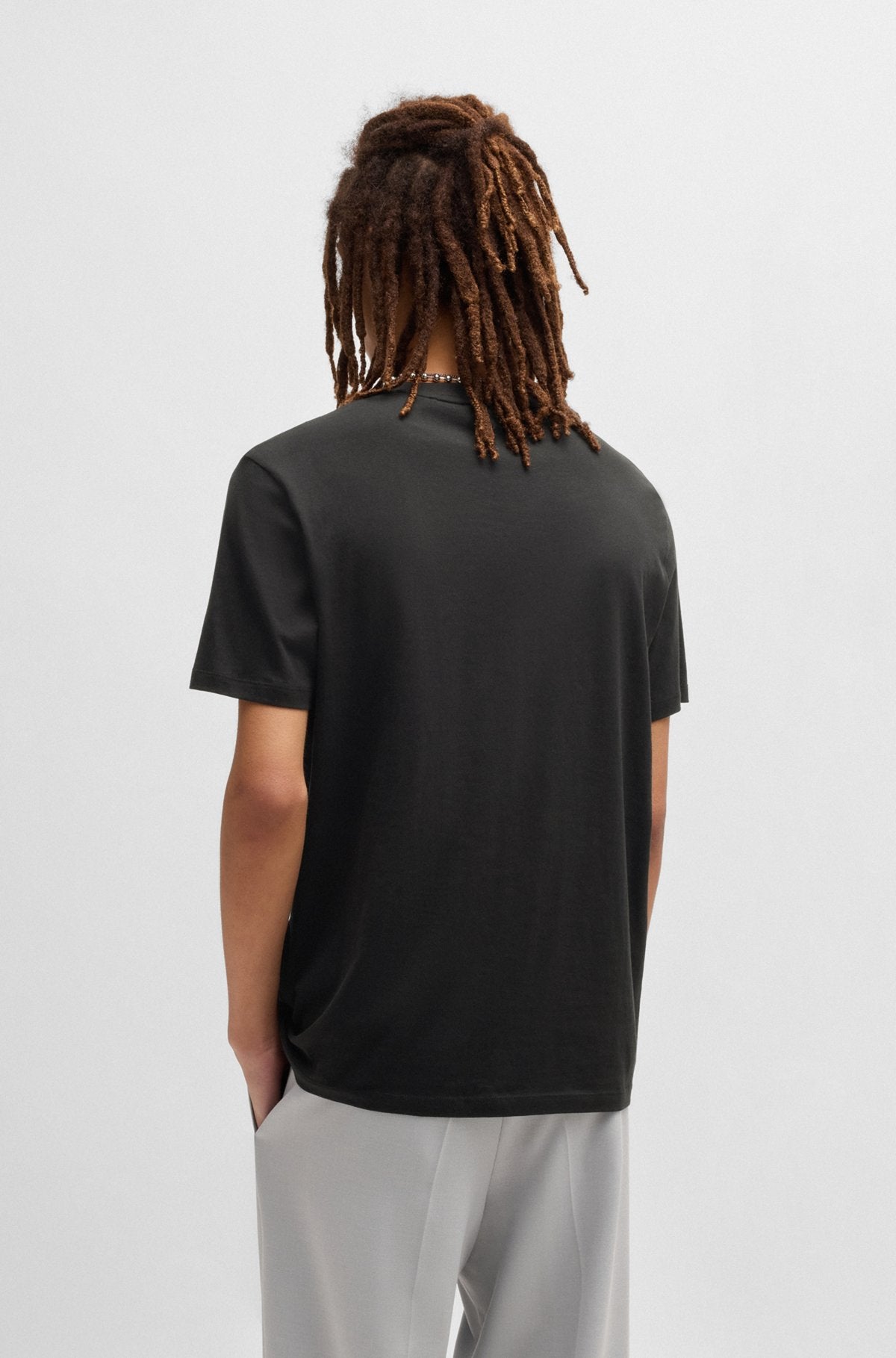 Regular-fit T-shirt in cotton jersey with logo print