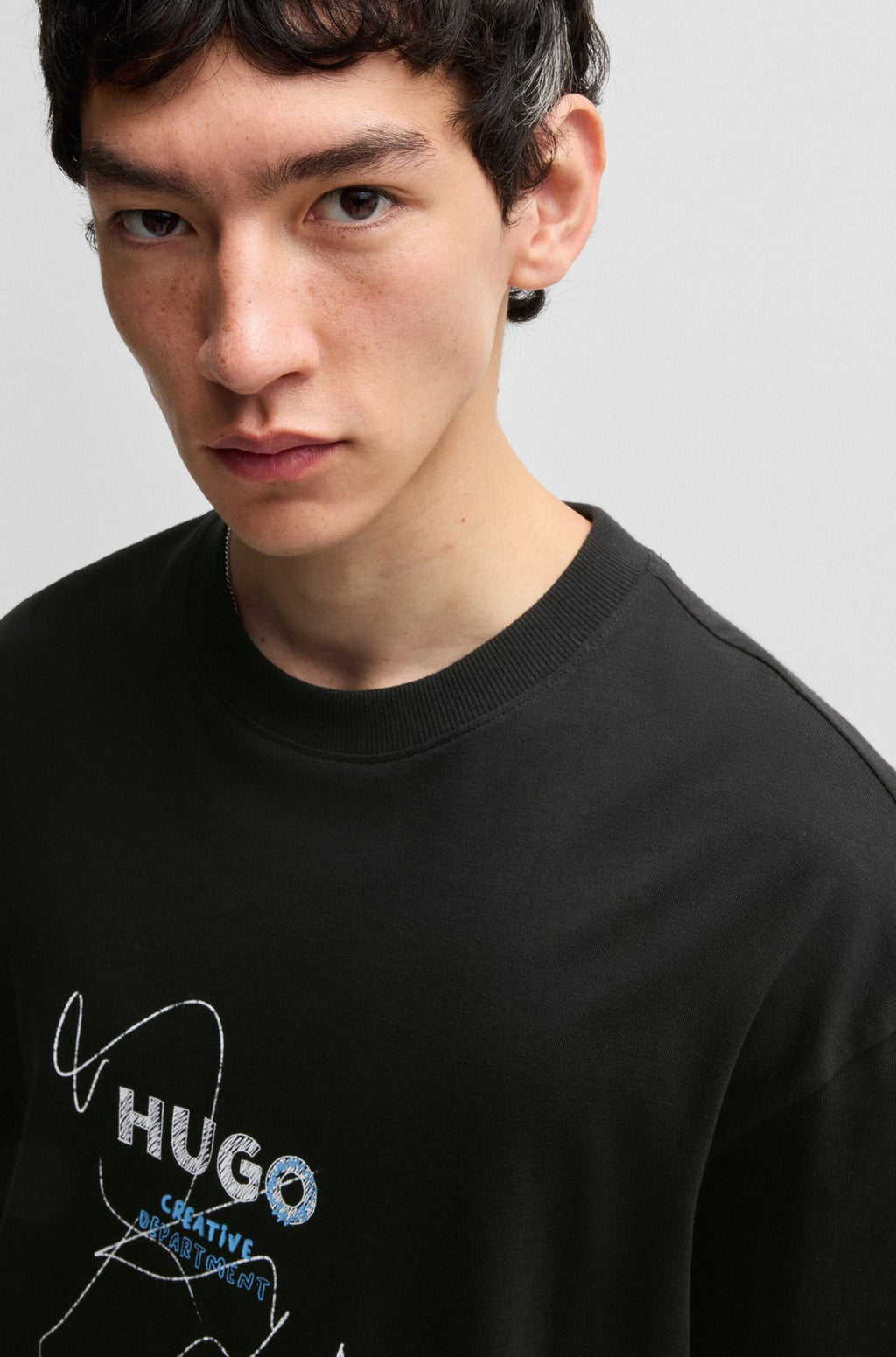 Cotton-jersey T-shirt with seasonal artwork