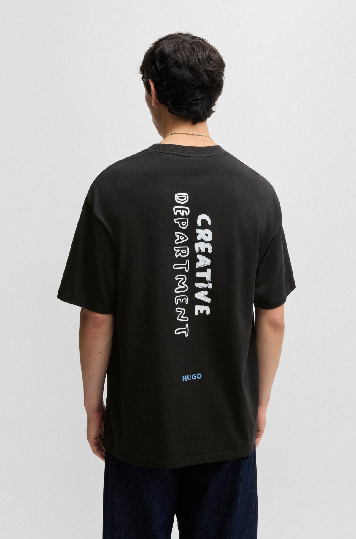 Cotton-jersey T-shirt with seasonal artwork