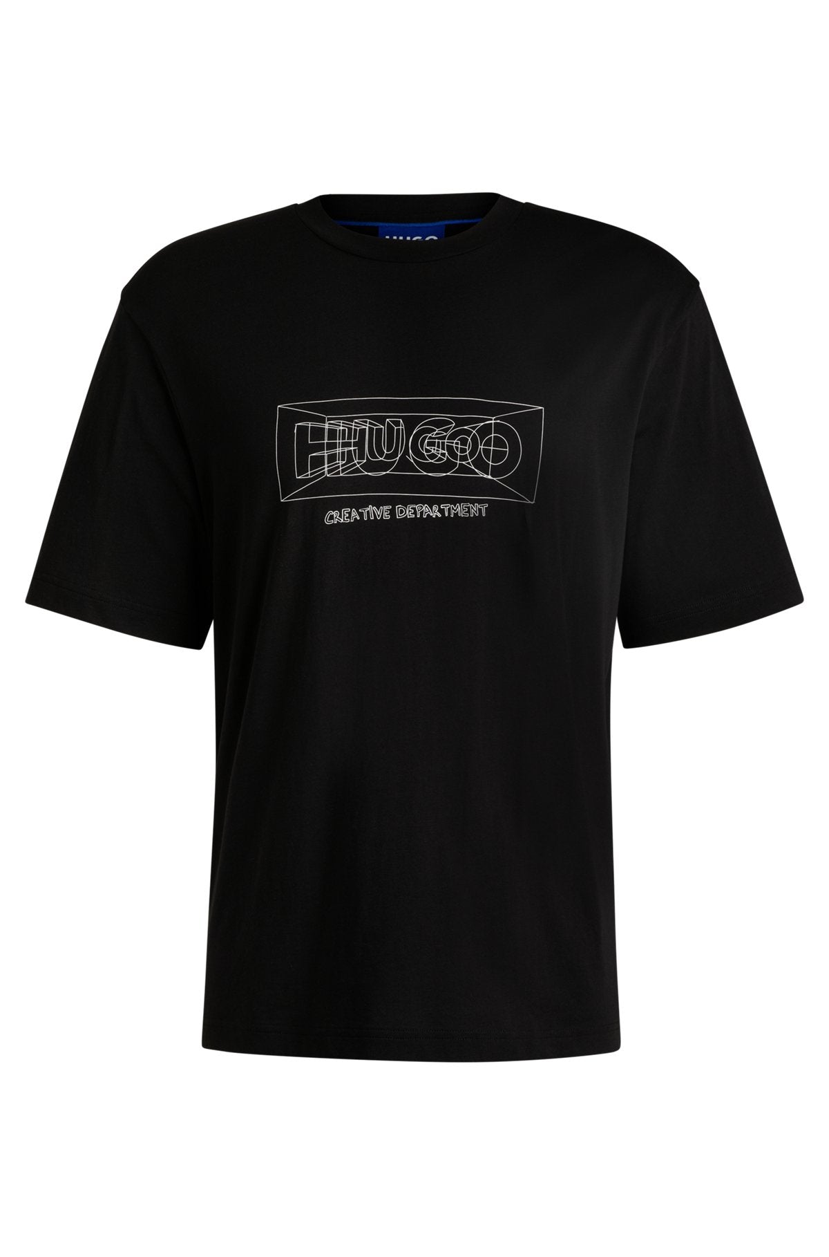 Regular-fit T-shirt in cotton with graphic logos