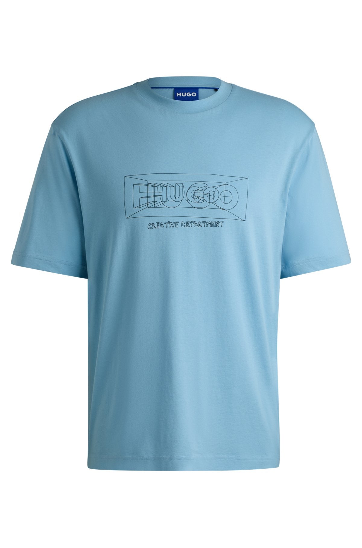 Regular-fit T-shirt in cotton with graphic logos