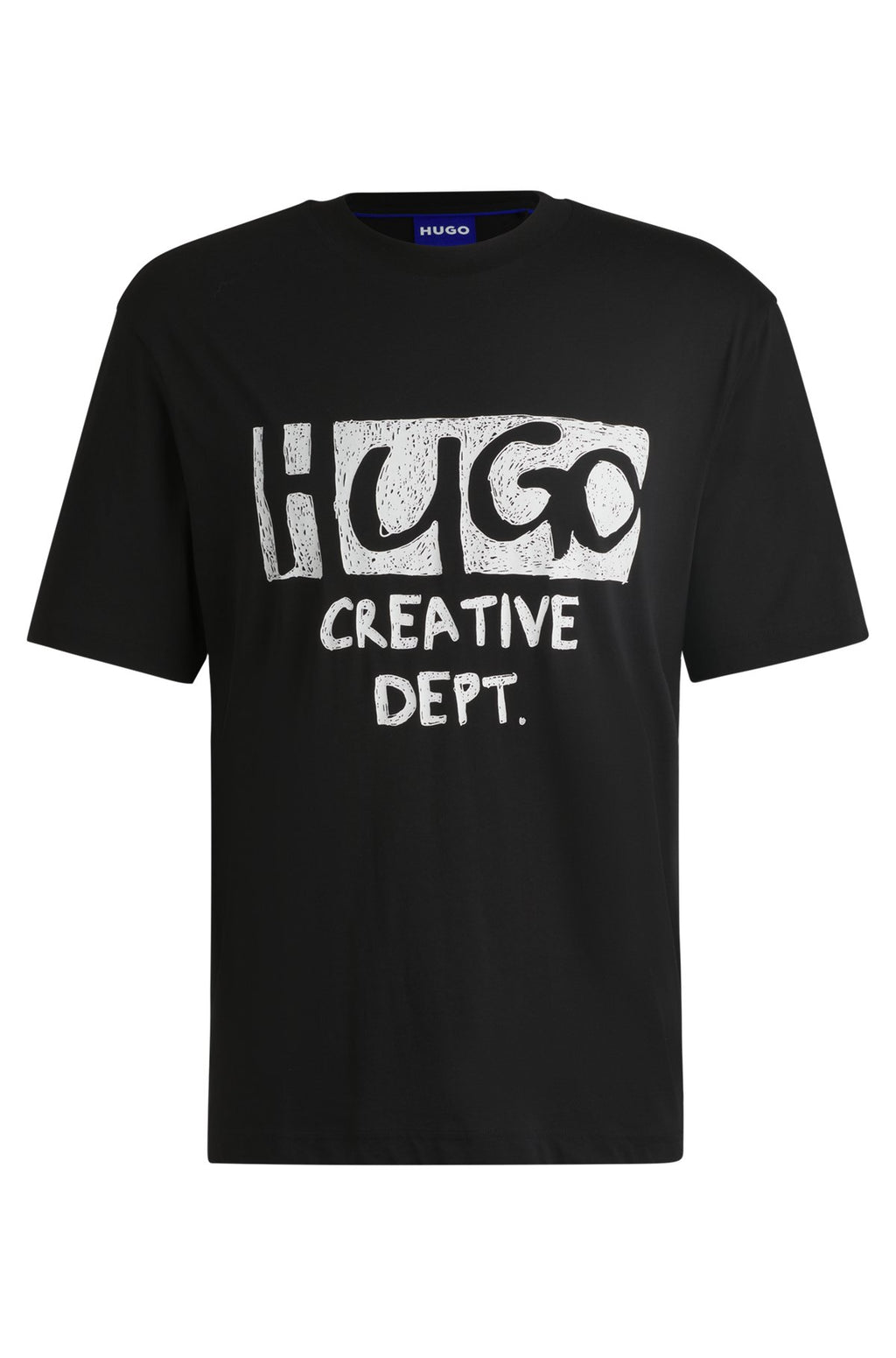 Cotton-jersey T-shirt with logo artwork