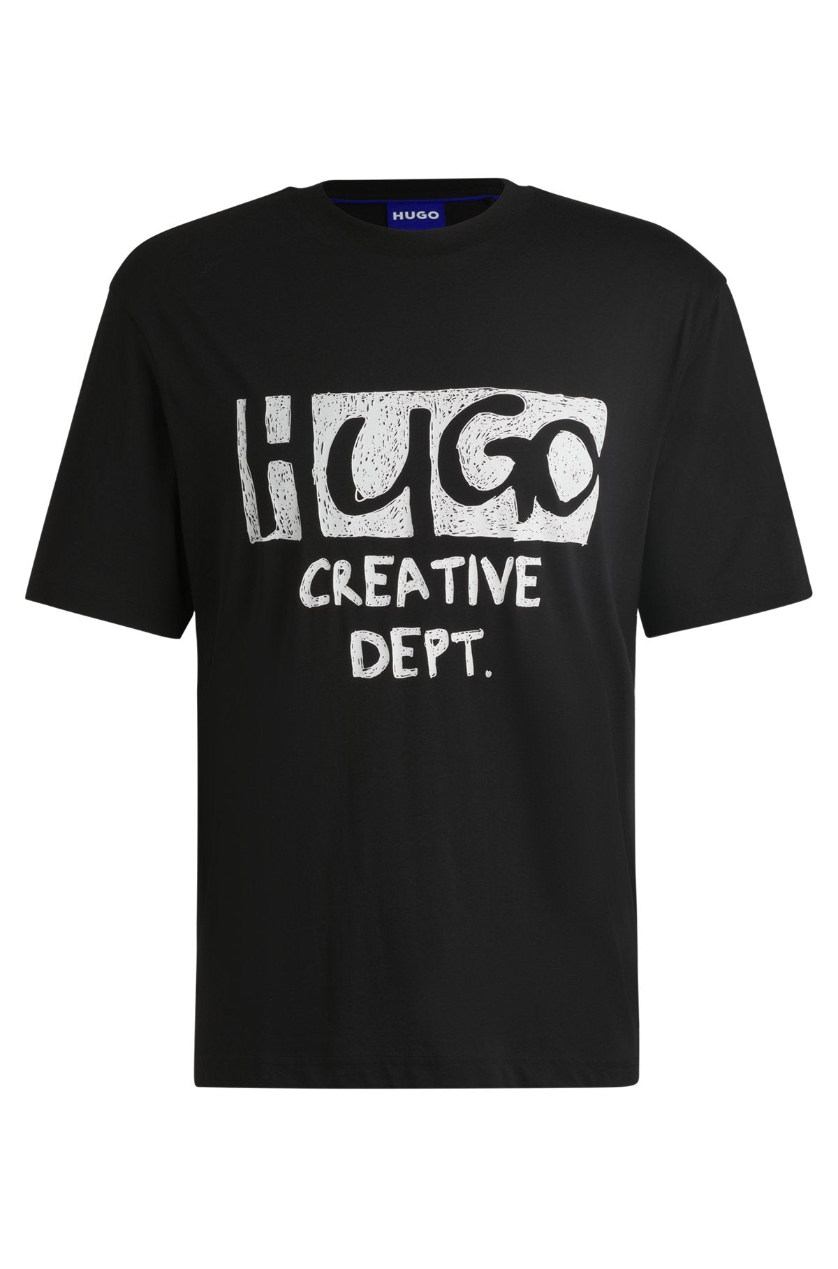 Cotton-jersey T-shirt with logo artwork