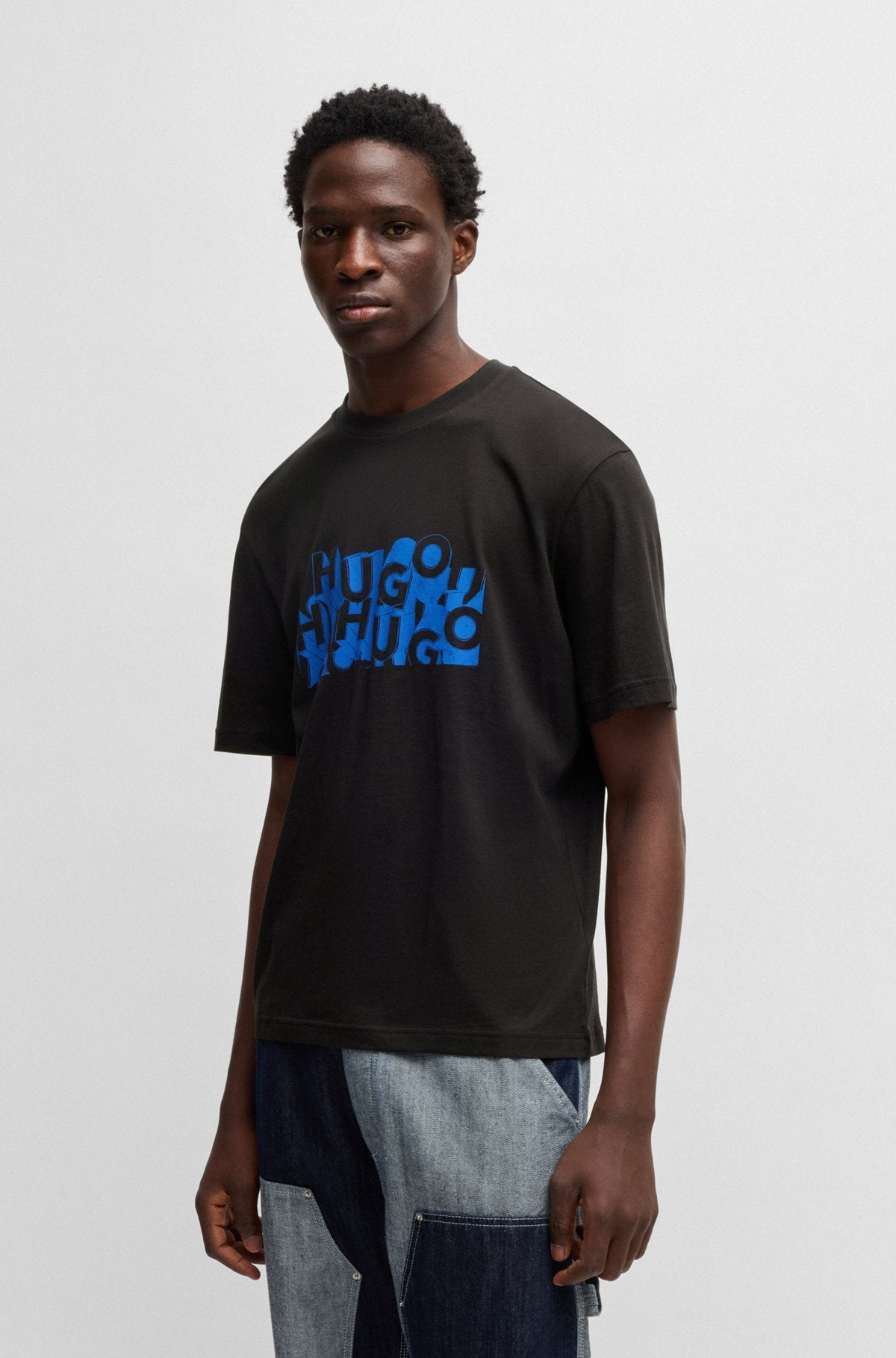Regular-fit T-shirt in cotton with logo graphic
