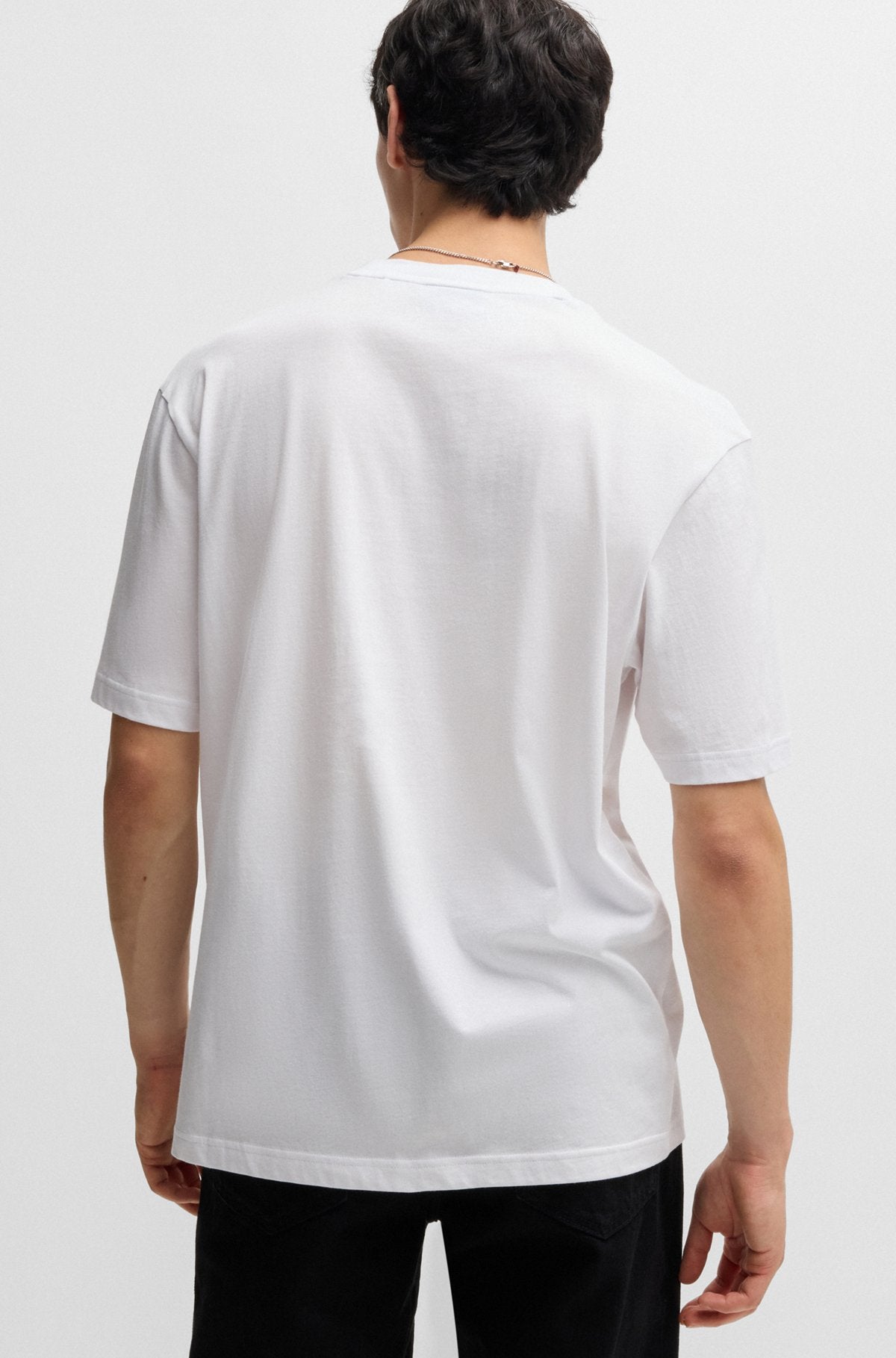 Regular-fit T-shirt in cotton with logo graphic