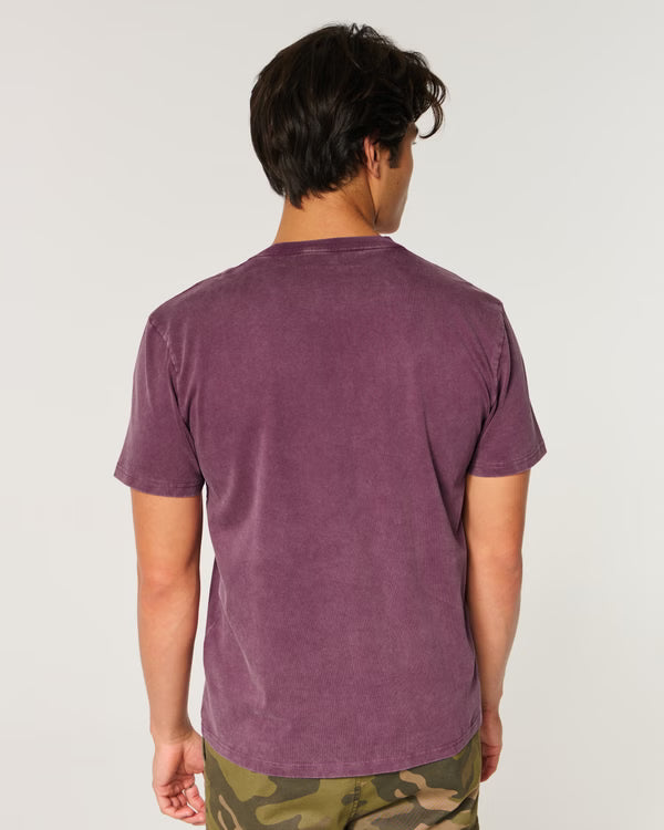 Hollister - Relaxed HeavyWeight Cotton Logo Crew T Shirt
