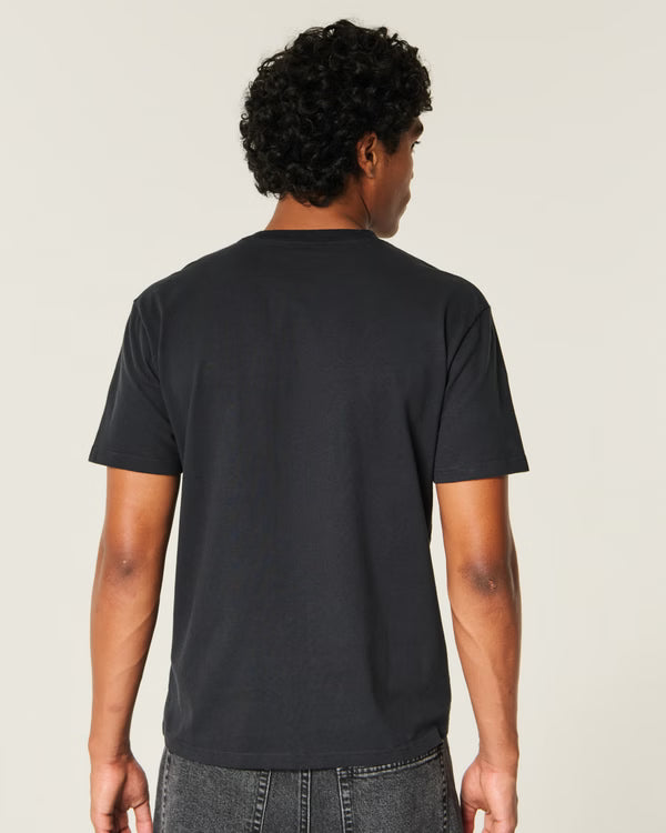Hollister - Relaxed HeavyWeight Cotton Logo Crew T Shirt