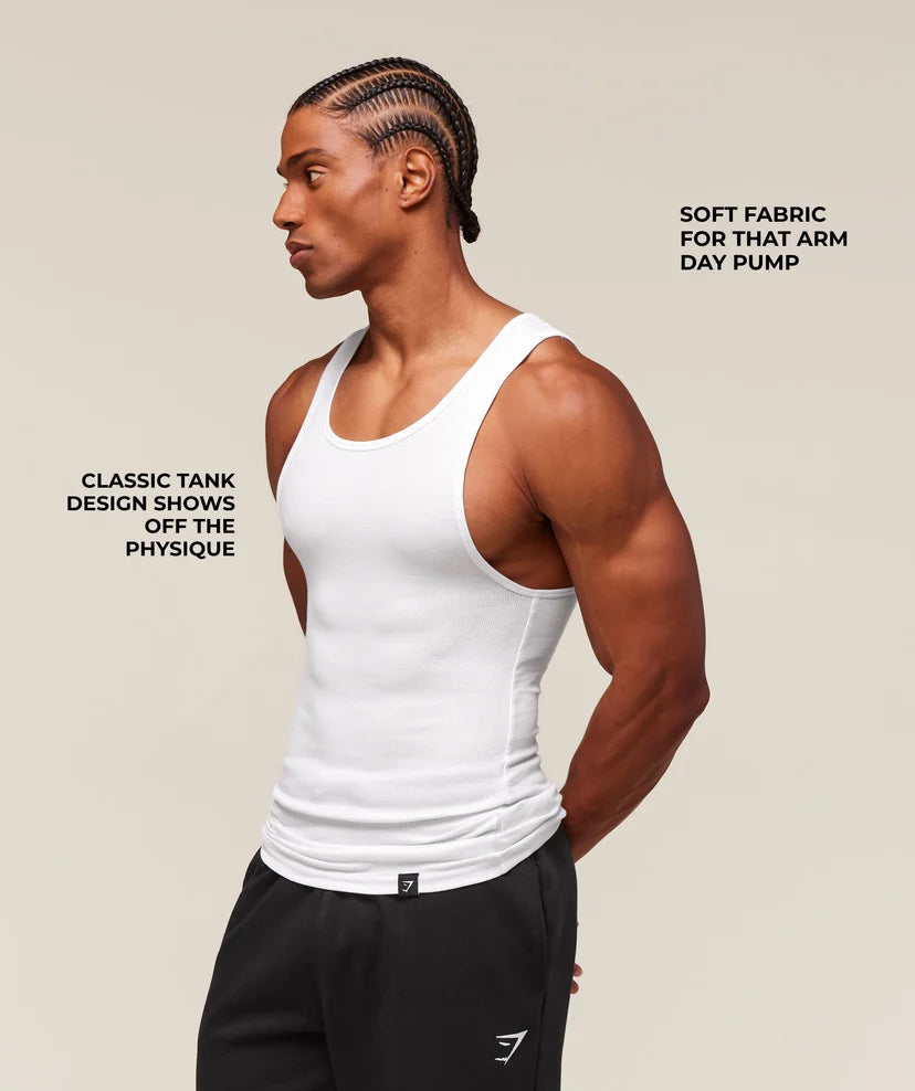 GYMSHARK - Ribbed Tank 1PK
