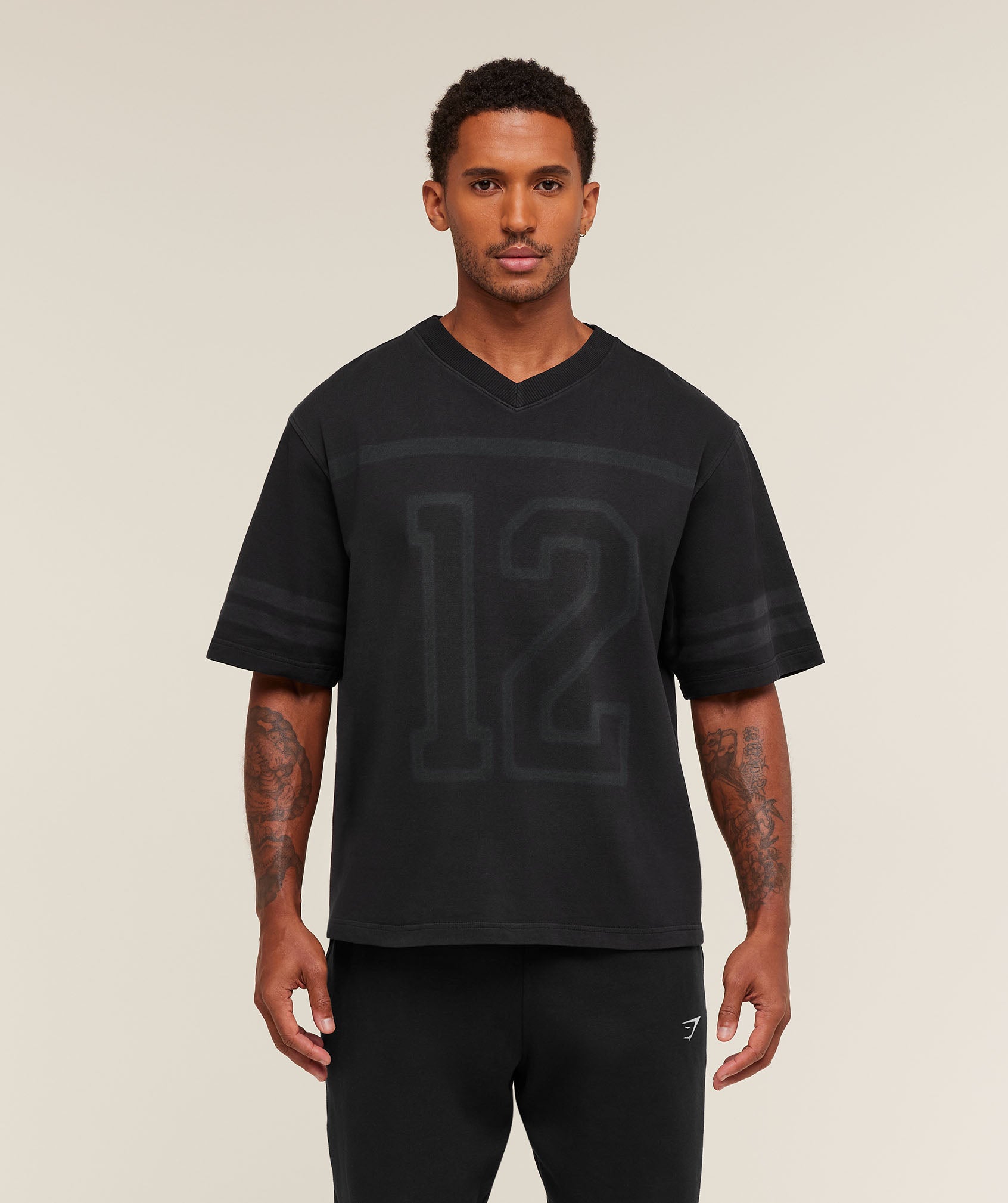 GYMSHARK - Collegiate Washed Jersey T-Shirt