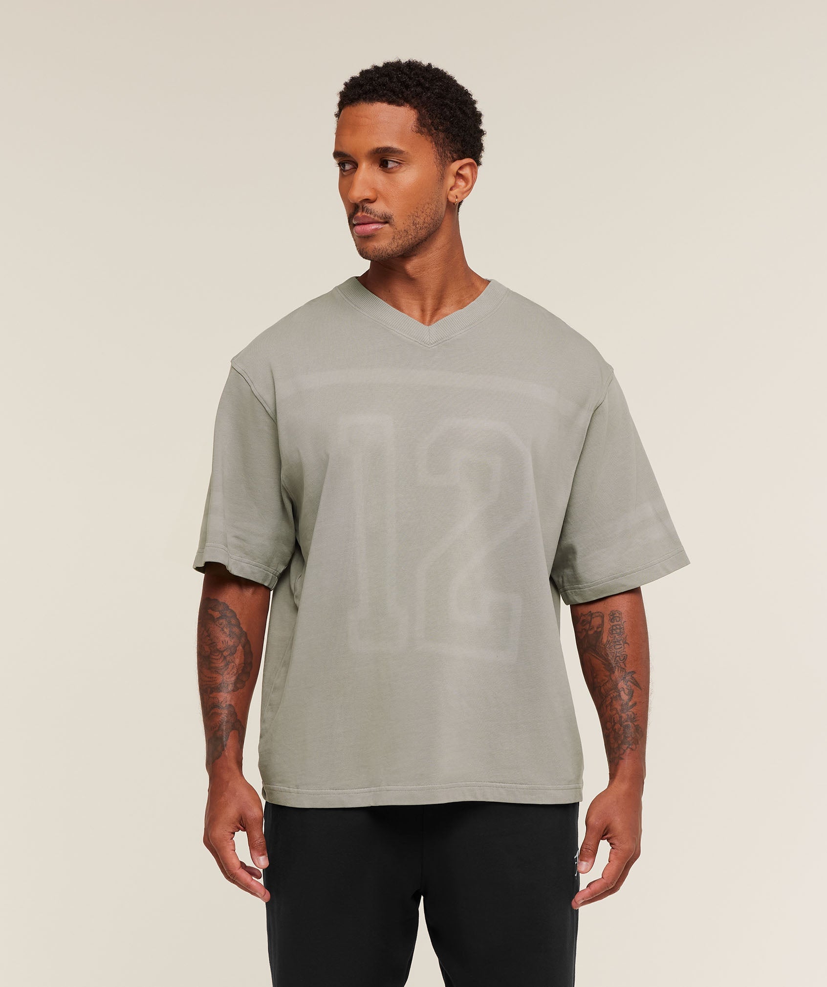 GYMSHARK - Collegiate Washed Jersey T-Shirt