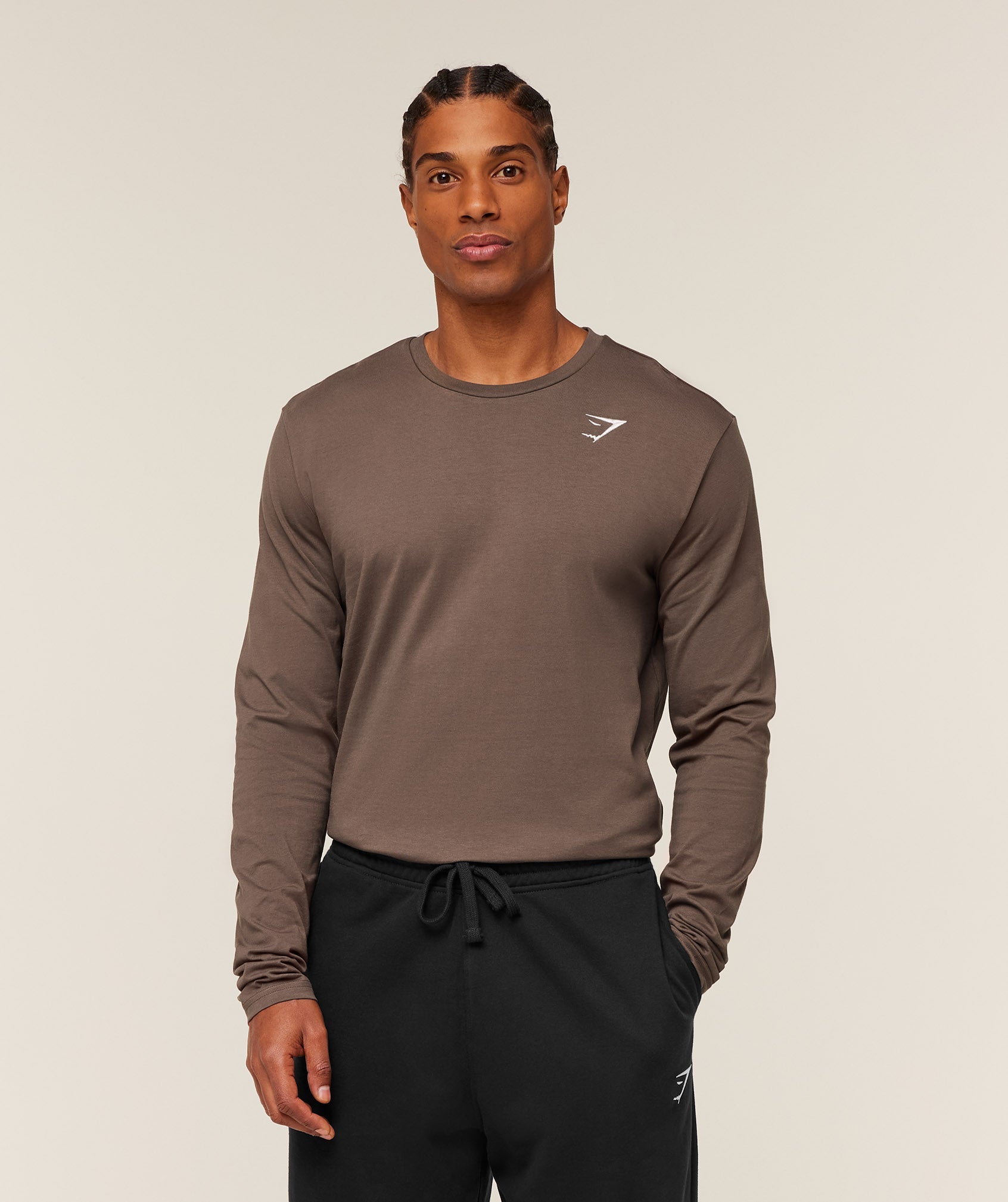 GYMSHARK - Crest Long Sleeve T-Shirt
