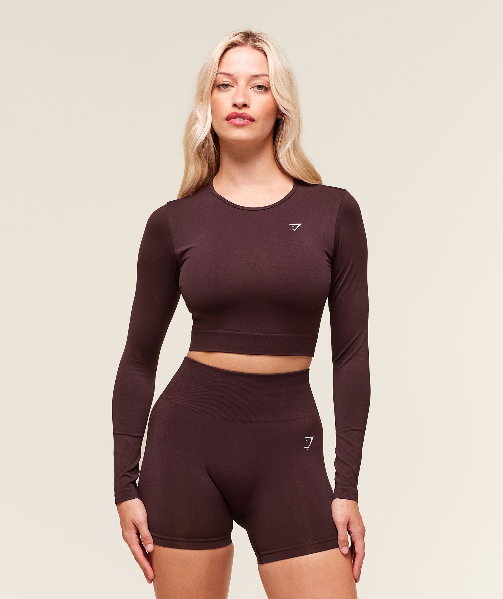 GYMSHARK - Everyday Seamless Long Sleeve Crop Top