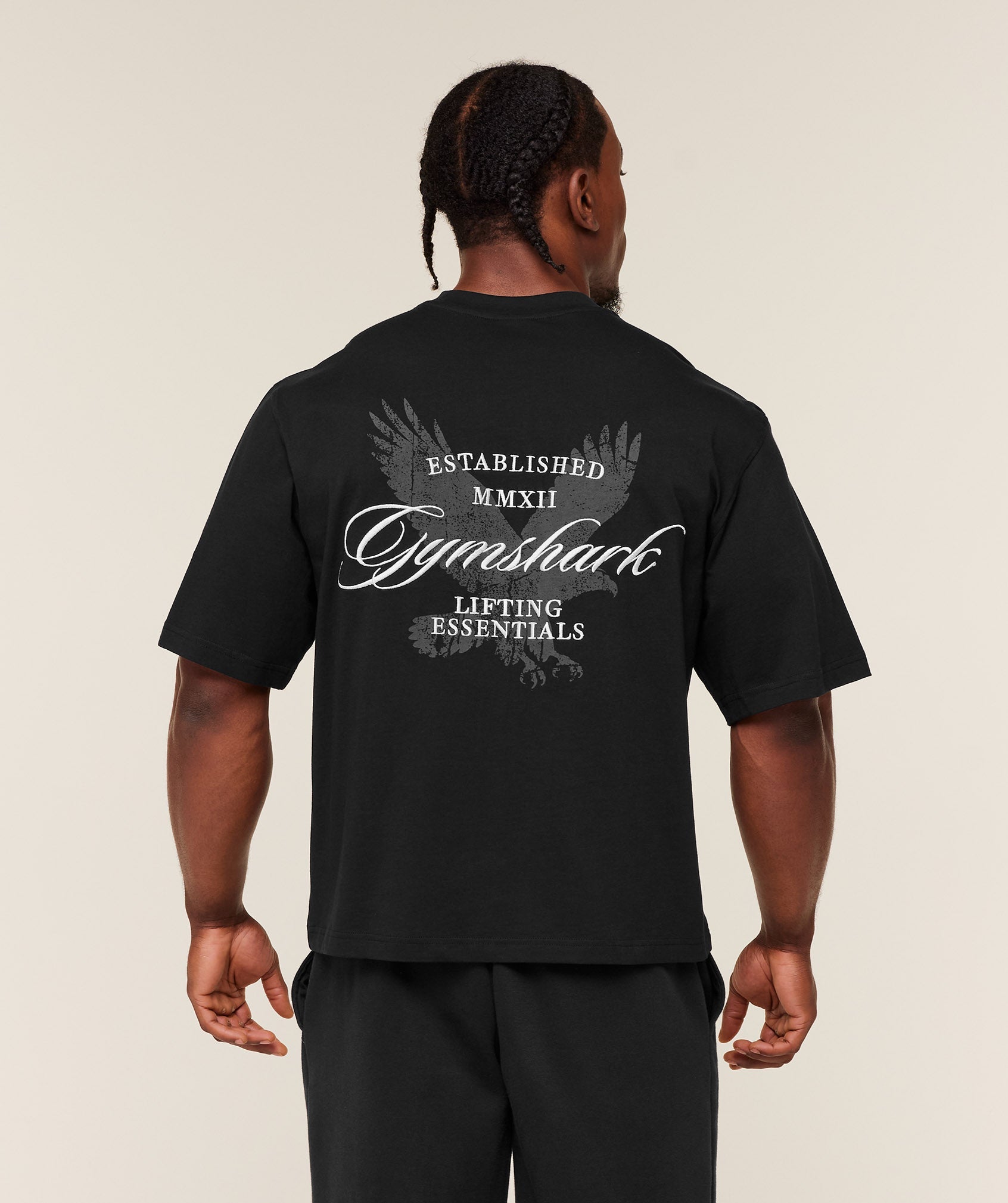 GYMSHARK - Eagle Script Graphic T-Shirt