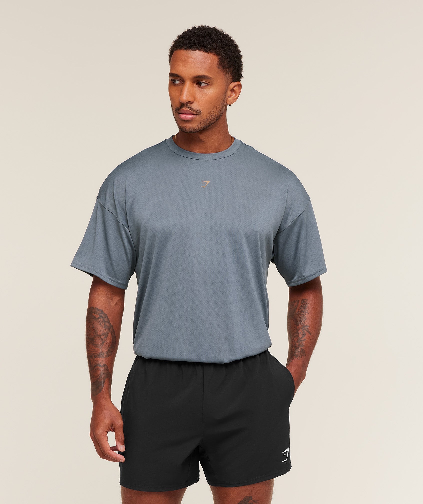 GYMSHARK - Hybrid Graphic T-Shirt