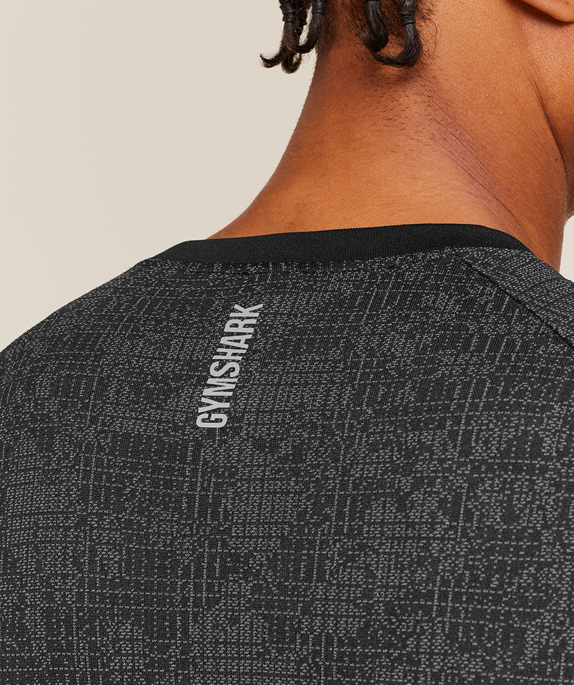 GYMSHARK - Geo Seamless Grid T-Shirt IMMEDIATE