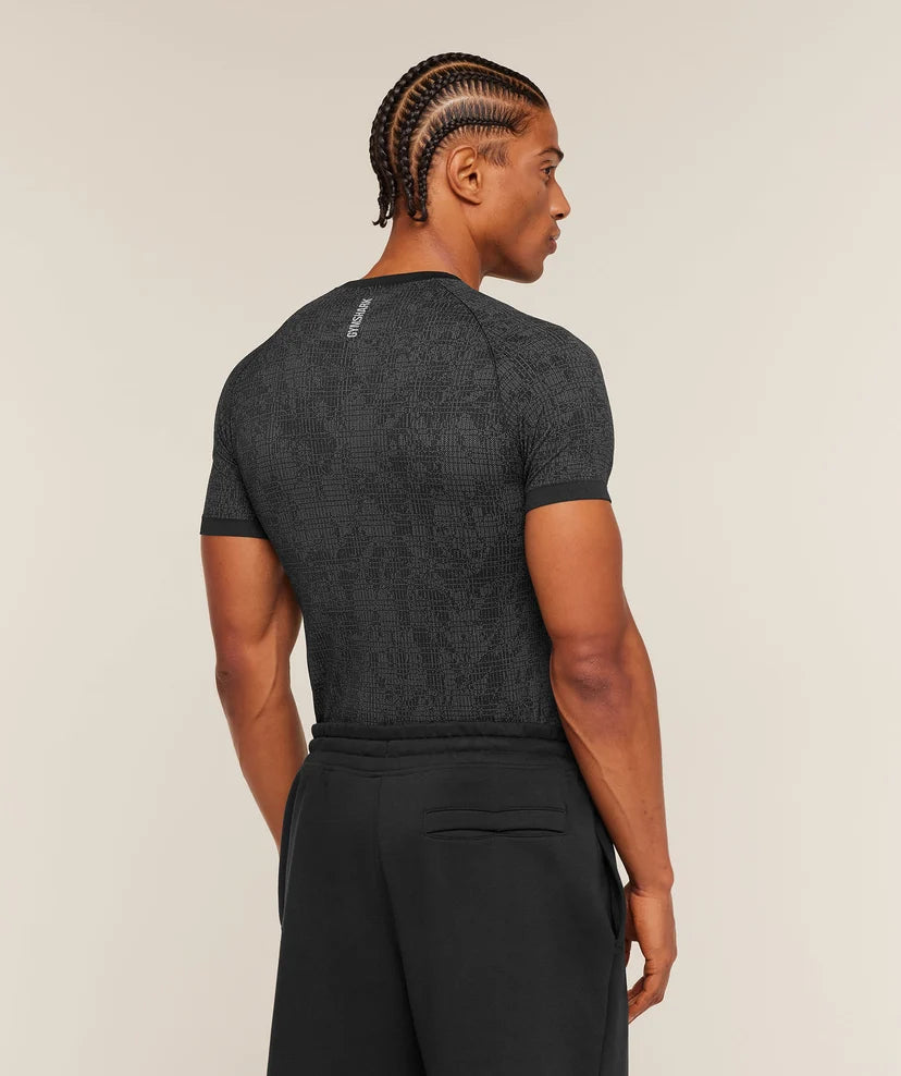 GYMSHARK - Geo Seamless Grid T-Shirt IMMEDIATE