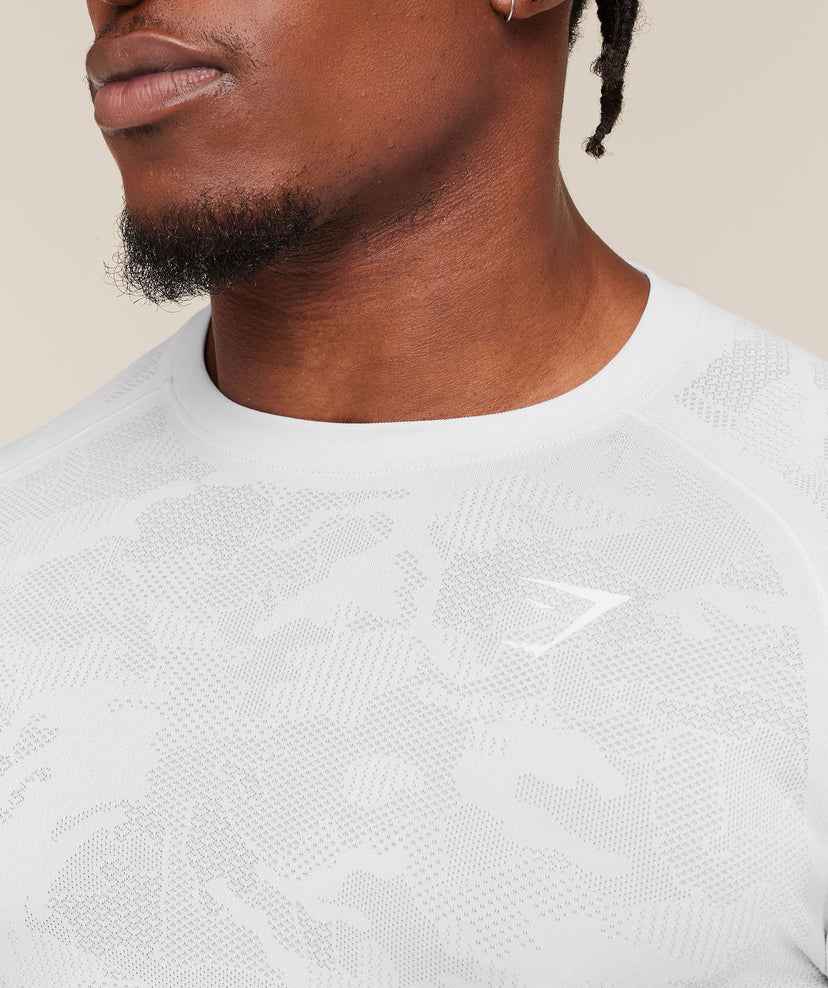 GYMSHARK - Geo Seamless Long Sleeve T-Shirt