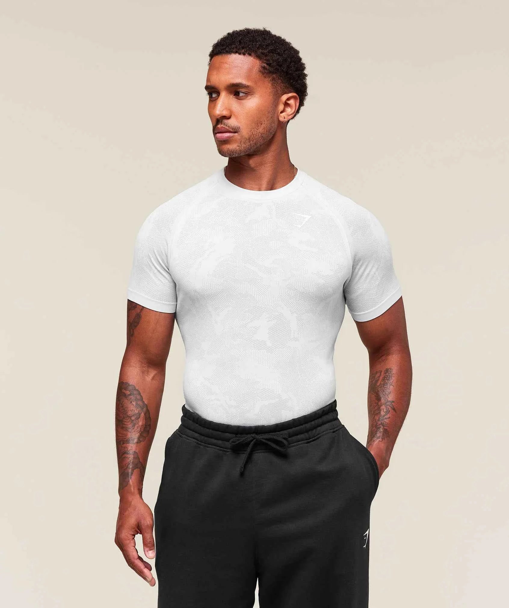 GYMSHARK-Geo Seamless T-Shirt