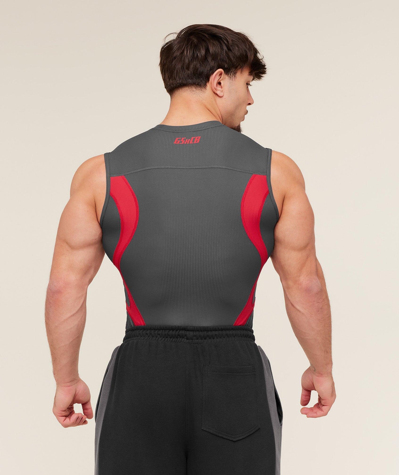 GYMSHARK - Gymshark x Carlos Belcast Tank Baselayer - Onyx Grey
