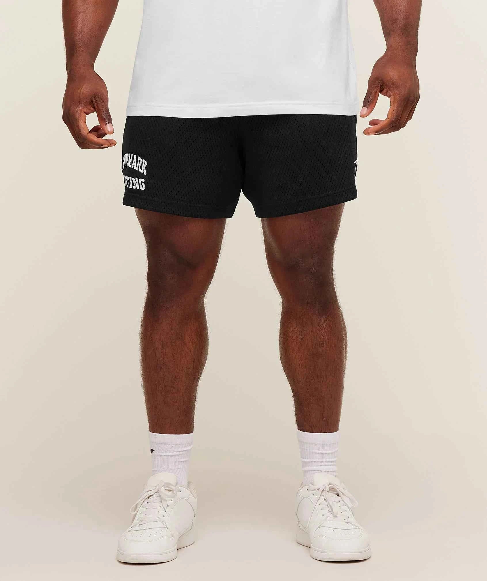 GYMSHARK-Lifting Mesh 5" Shorts