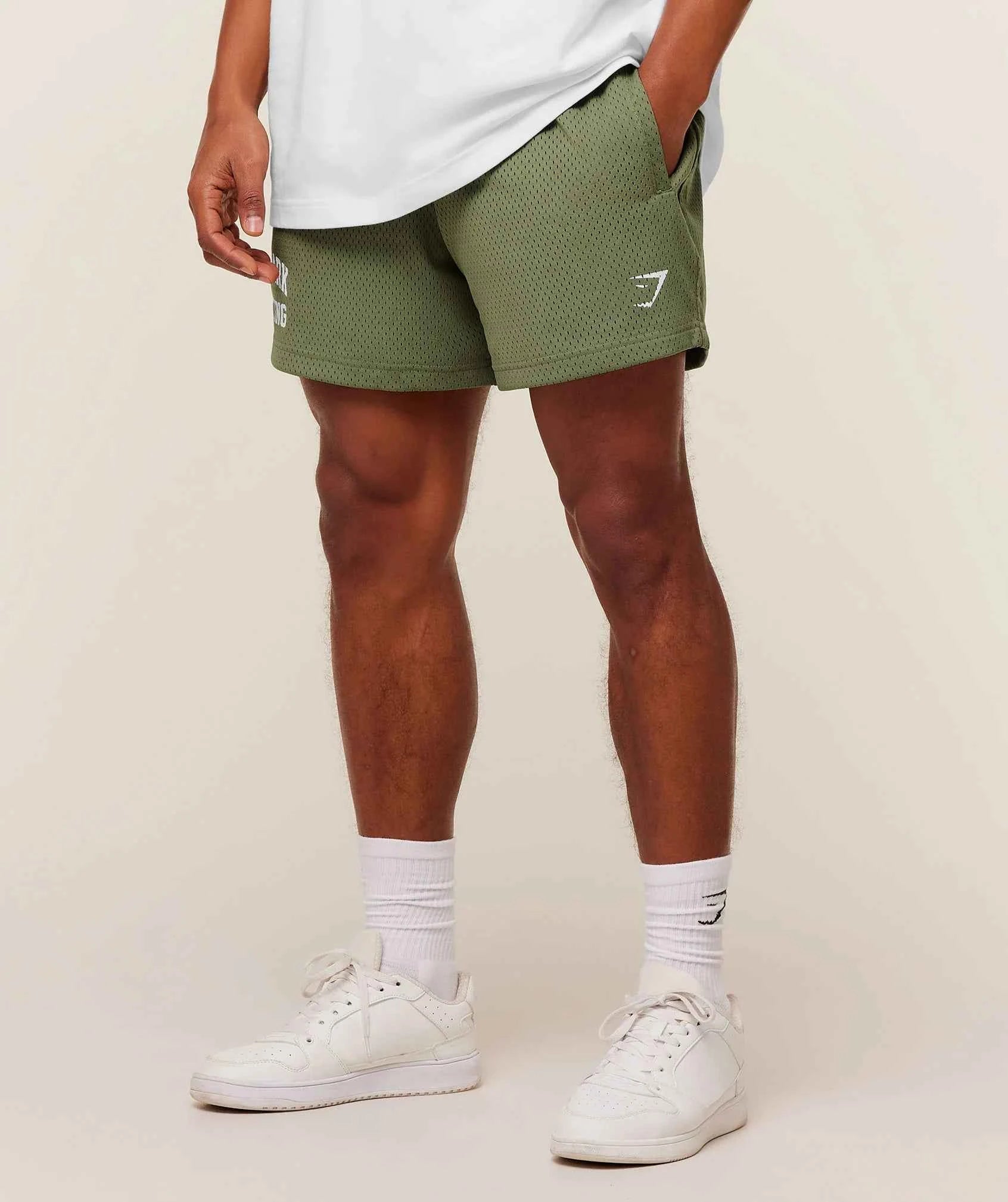 GYMSHARK-Lifting Mesh 5" Shorts