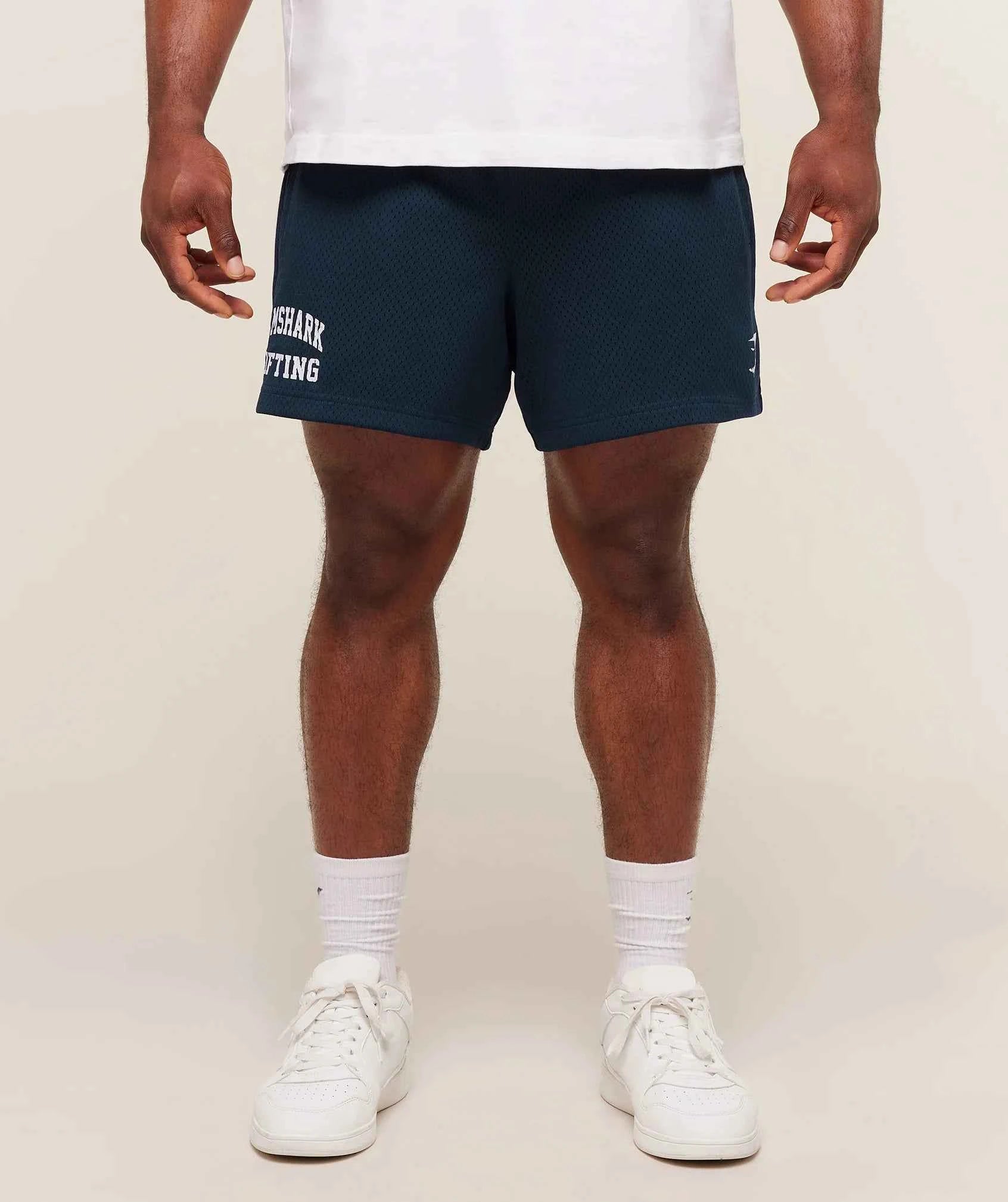 GYMSHARK-Lifting Mesh 5" Shorts