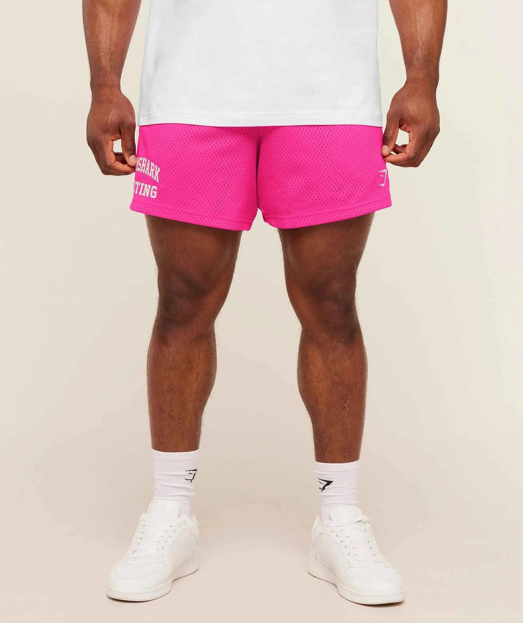 GYMSHARK-Lifting Mesh 5" Shorts